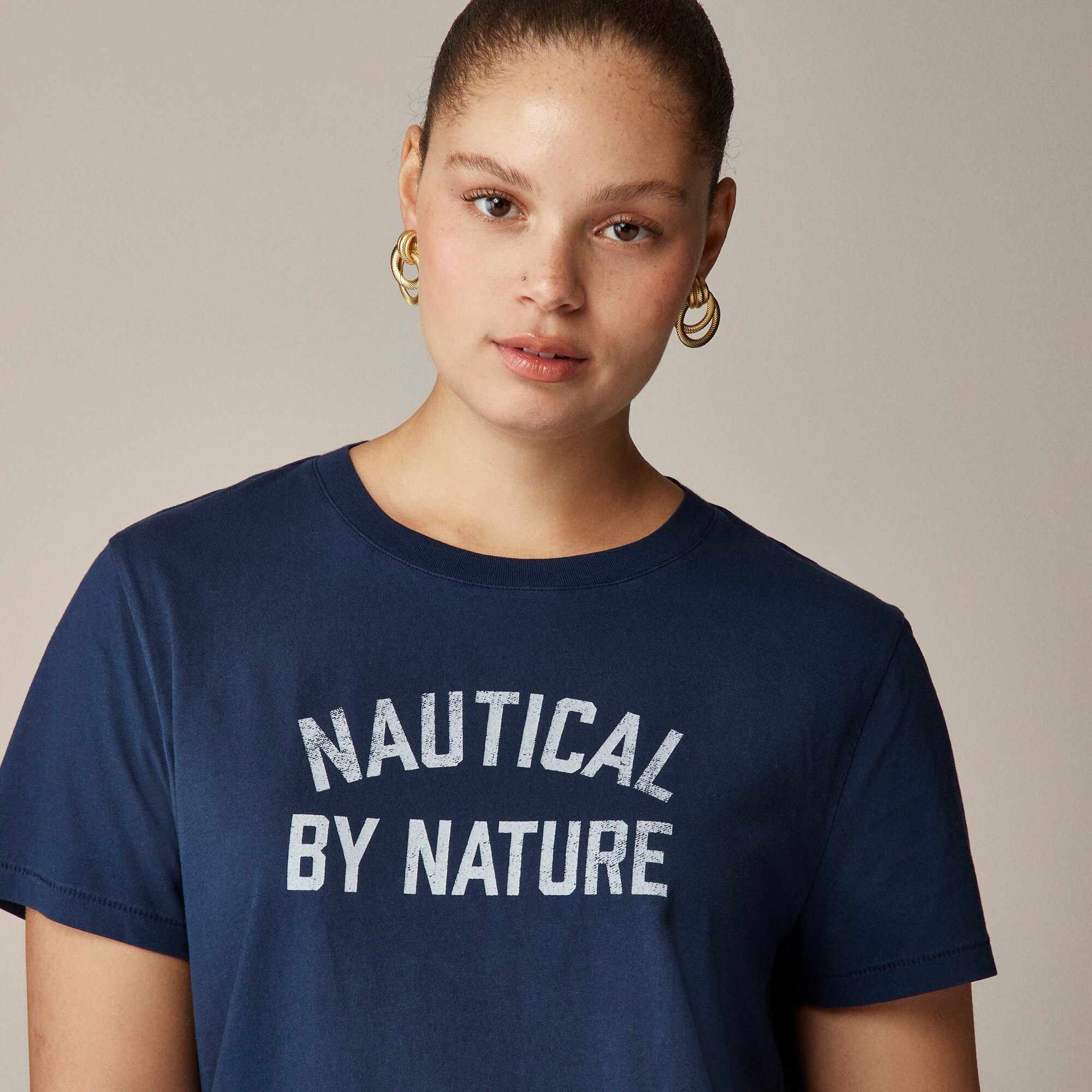 Classic-fit "Nautical by Nature" graphic T-shirt