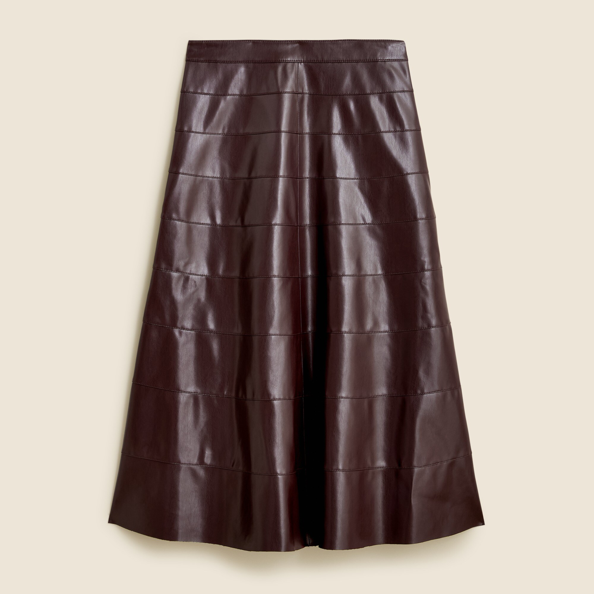 Faux leather circle skirt outlet