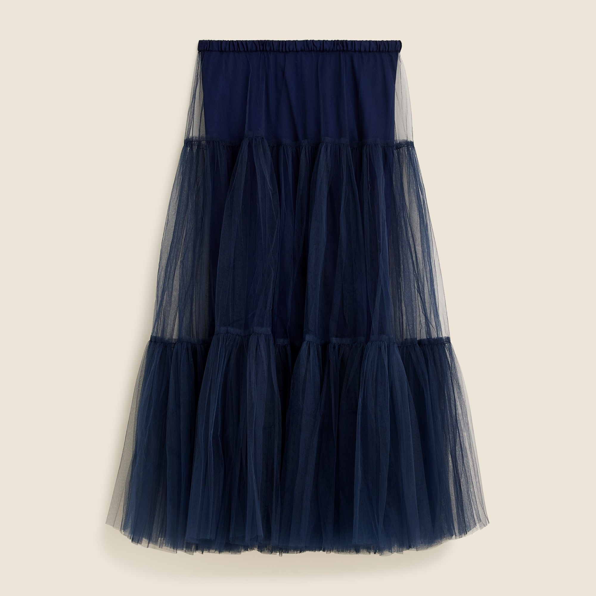 Collection tiered tulle maxi skirt