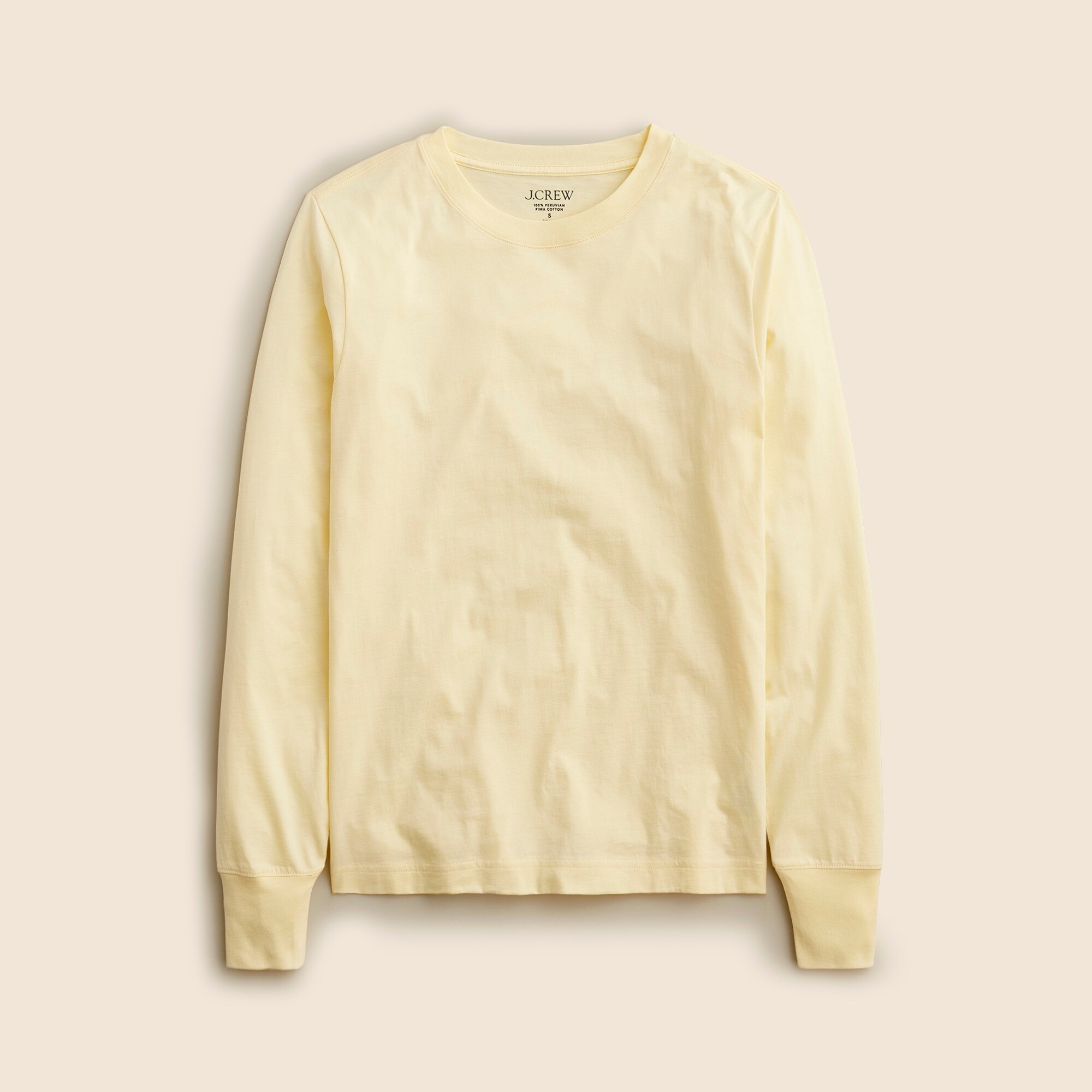Pima cotton long-sleeve T-shirt