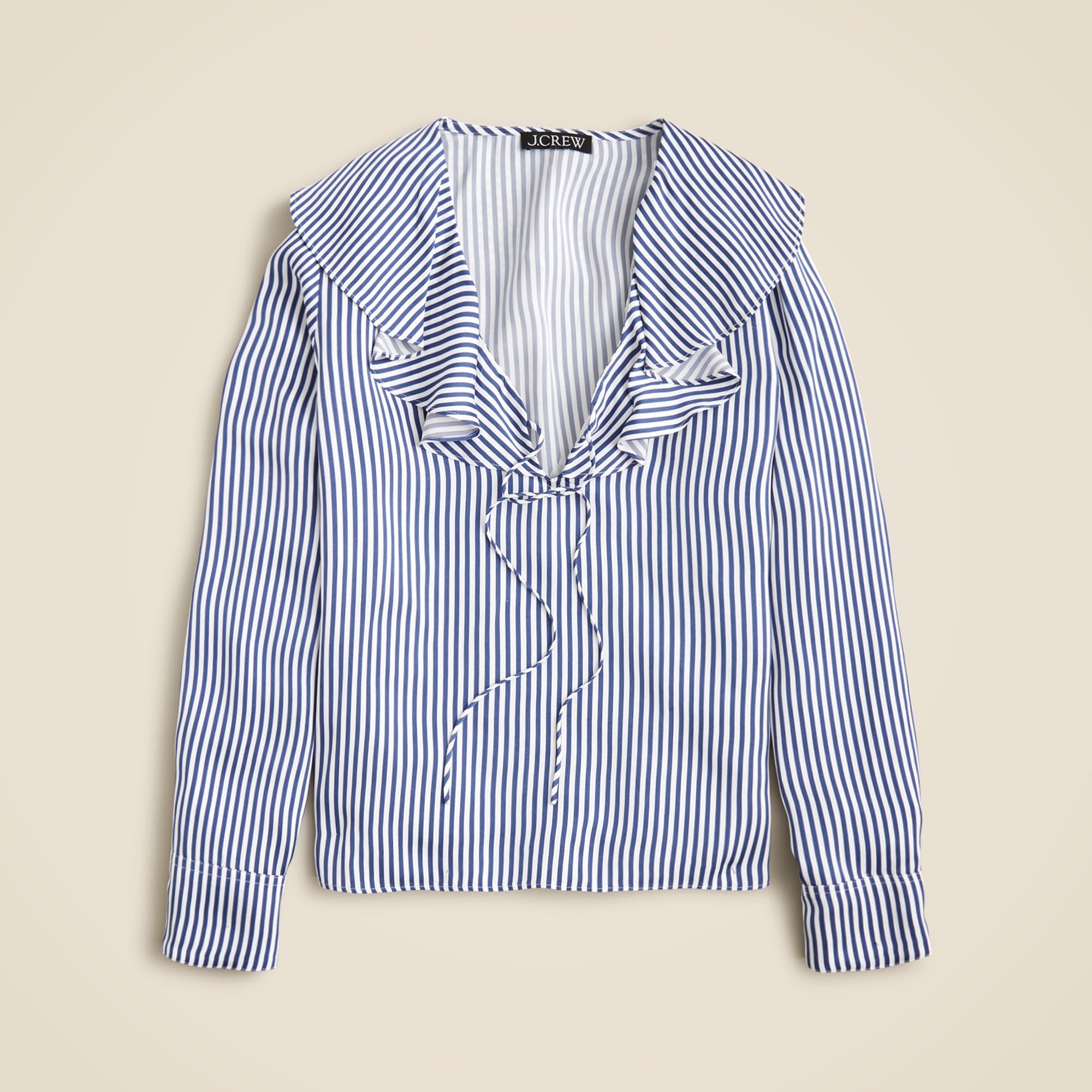売れ筋商品|||トミー ヒルフィガー カットソー トップス レディース Women's Striped Ruched-Sleeve Top Sky Captain Multi Tommy Hilfiger Womens Striped Long Sleeve Button Up