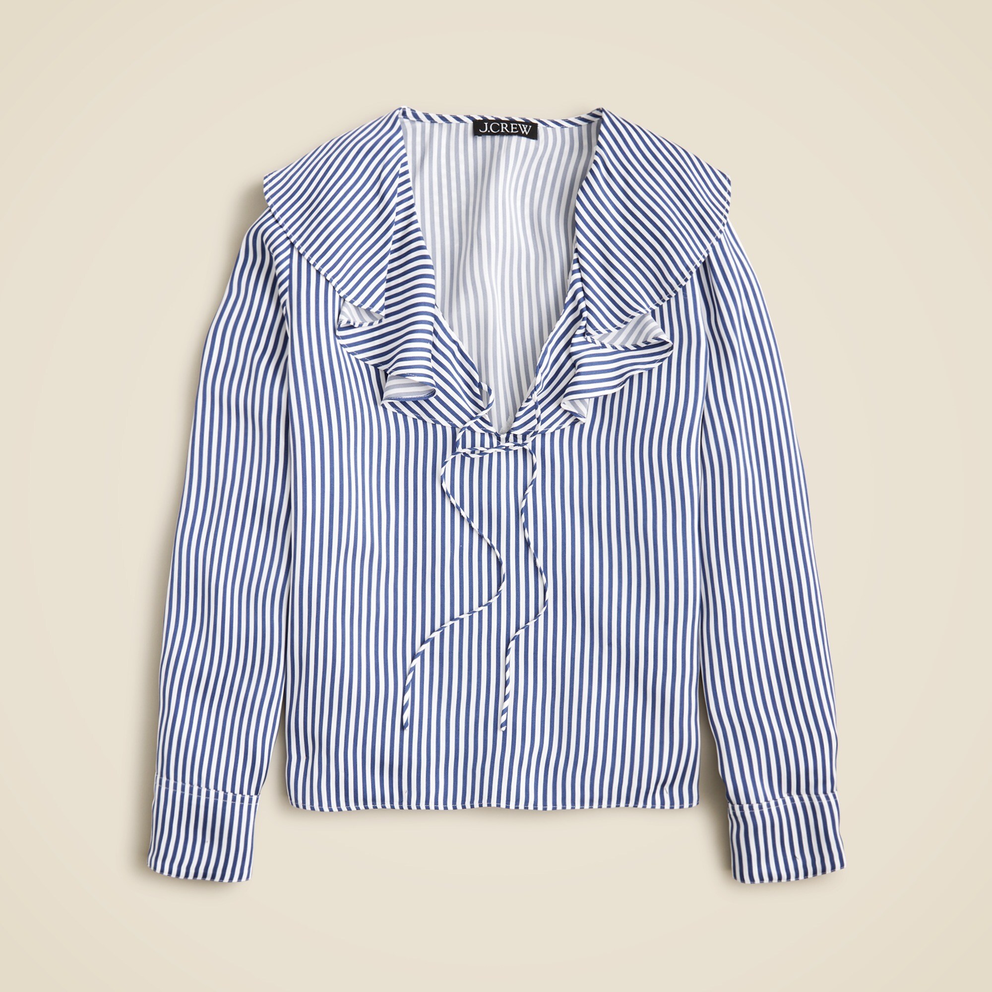 Goldie top in striped satin