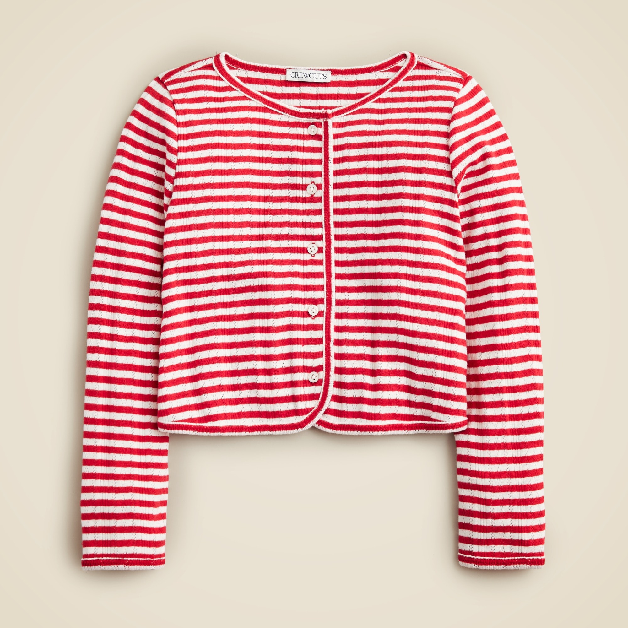 Girls Pointelle Cardigan