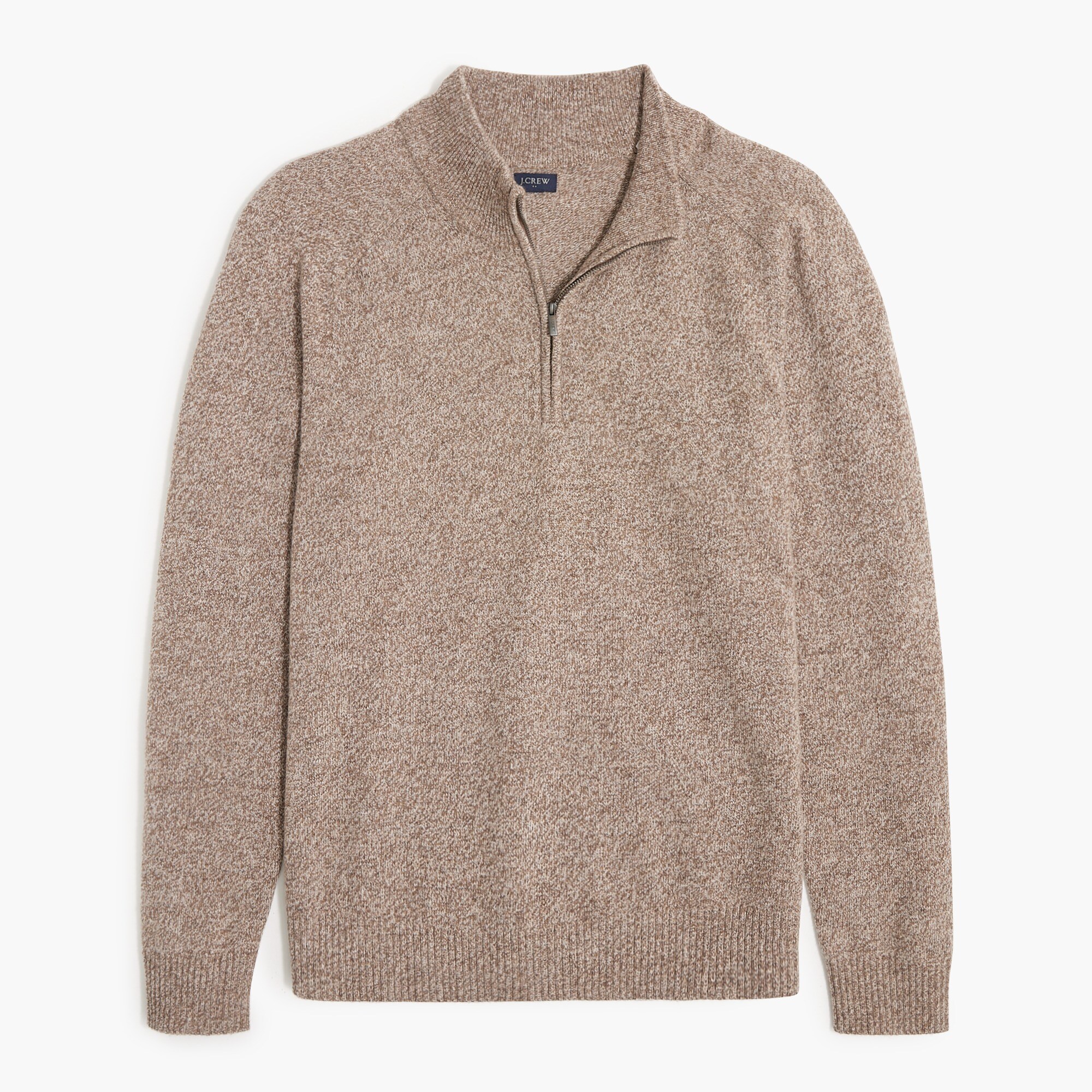 supersoft lambswool-blend half-zip sweater for men