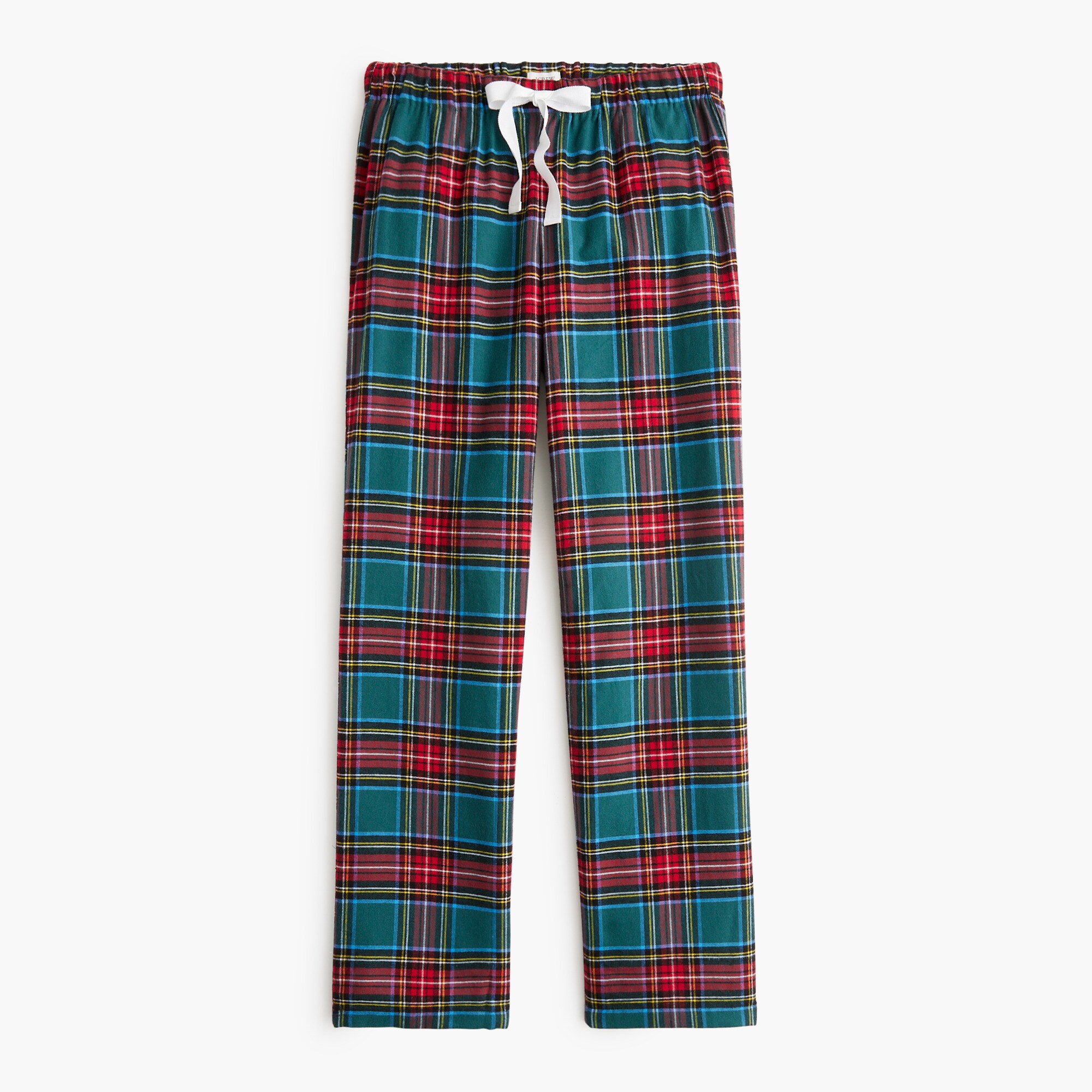 Women's Plaid Flannel Pajama Pants - Fuzzy Plaid Drawstring Sleep Trousers With Pockets, Super Soft & Cozy