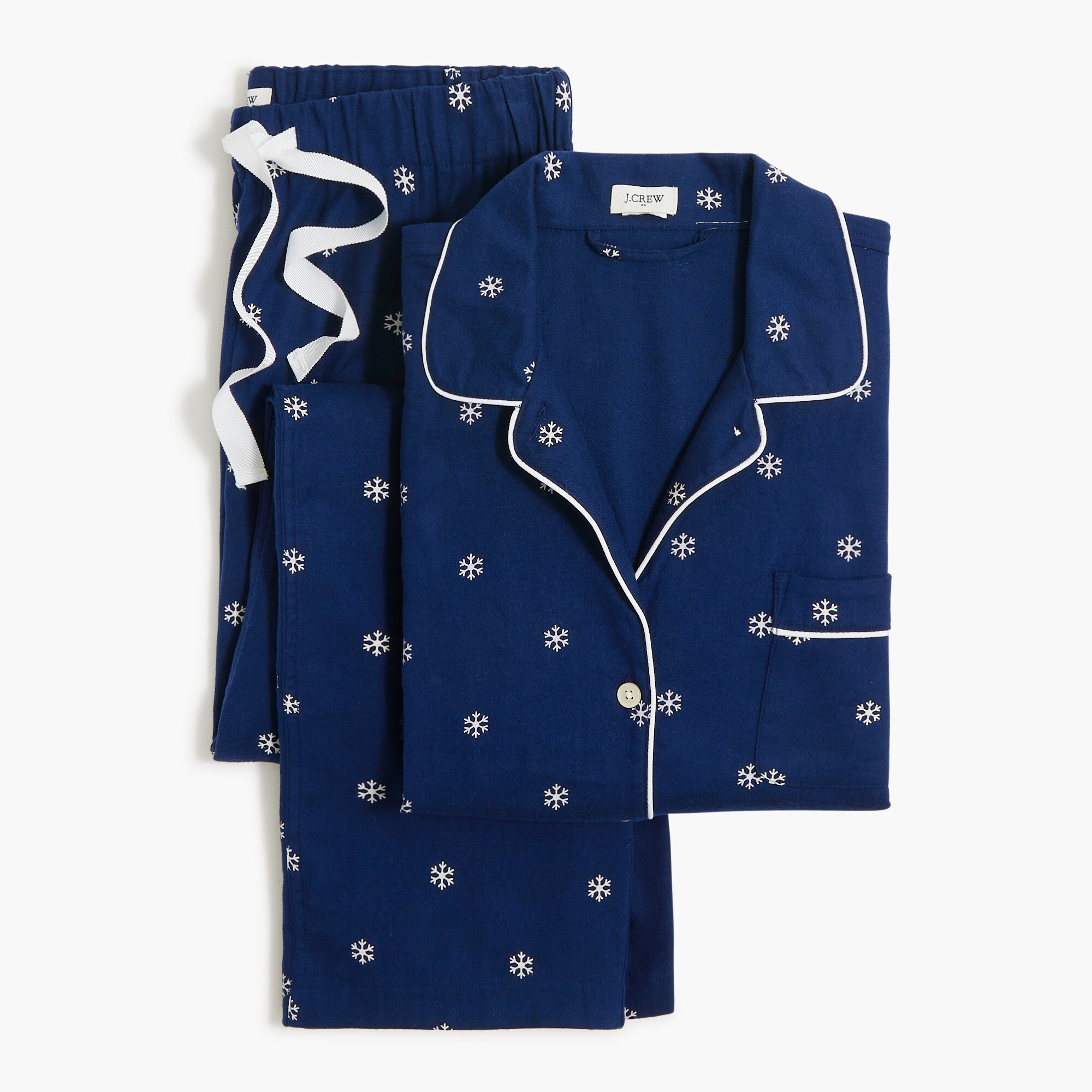 Long sleeve flannel pajama set