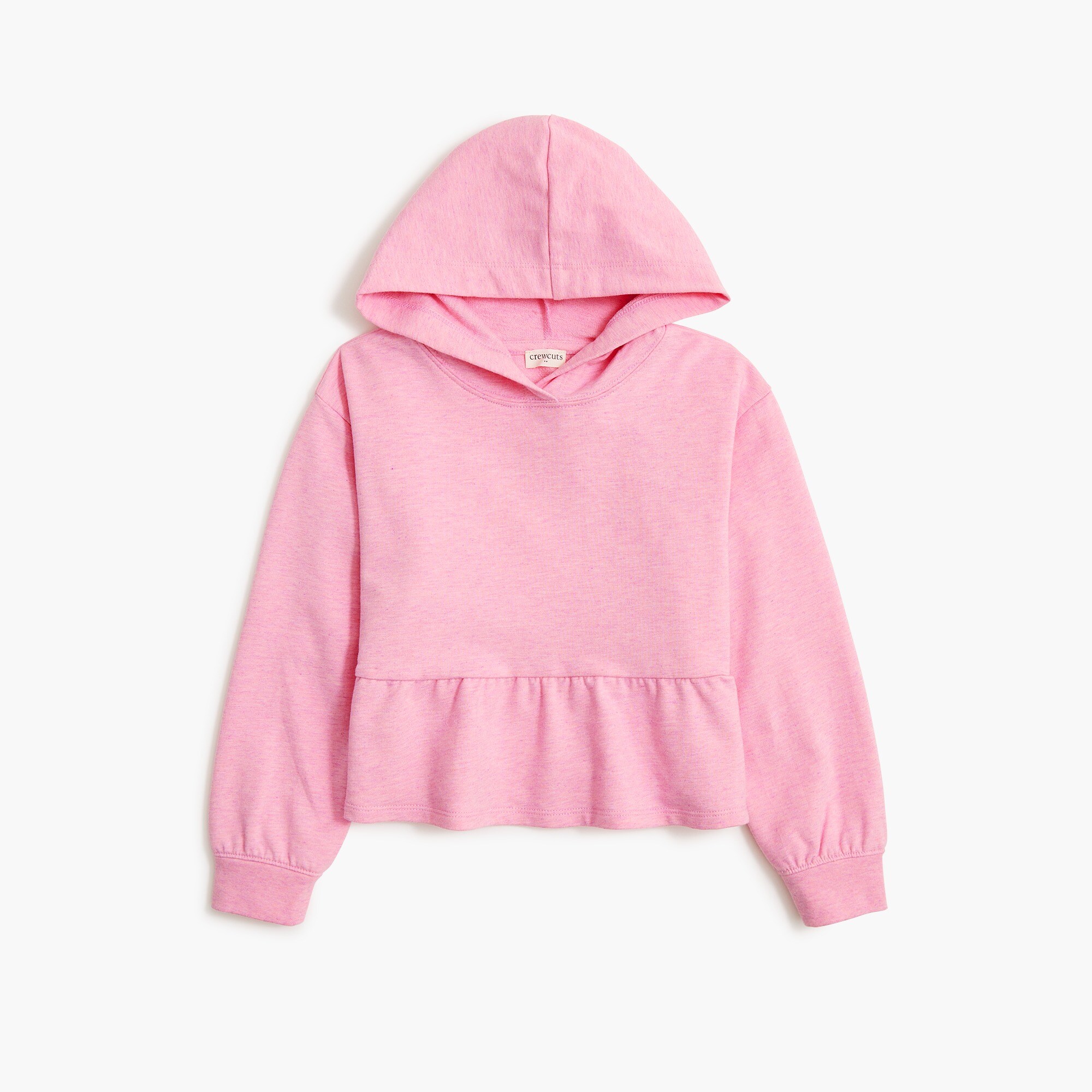 girls' ruffle-hem hoodie for girls