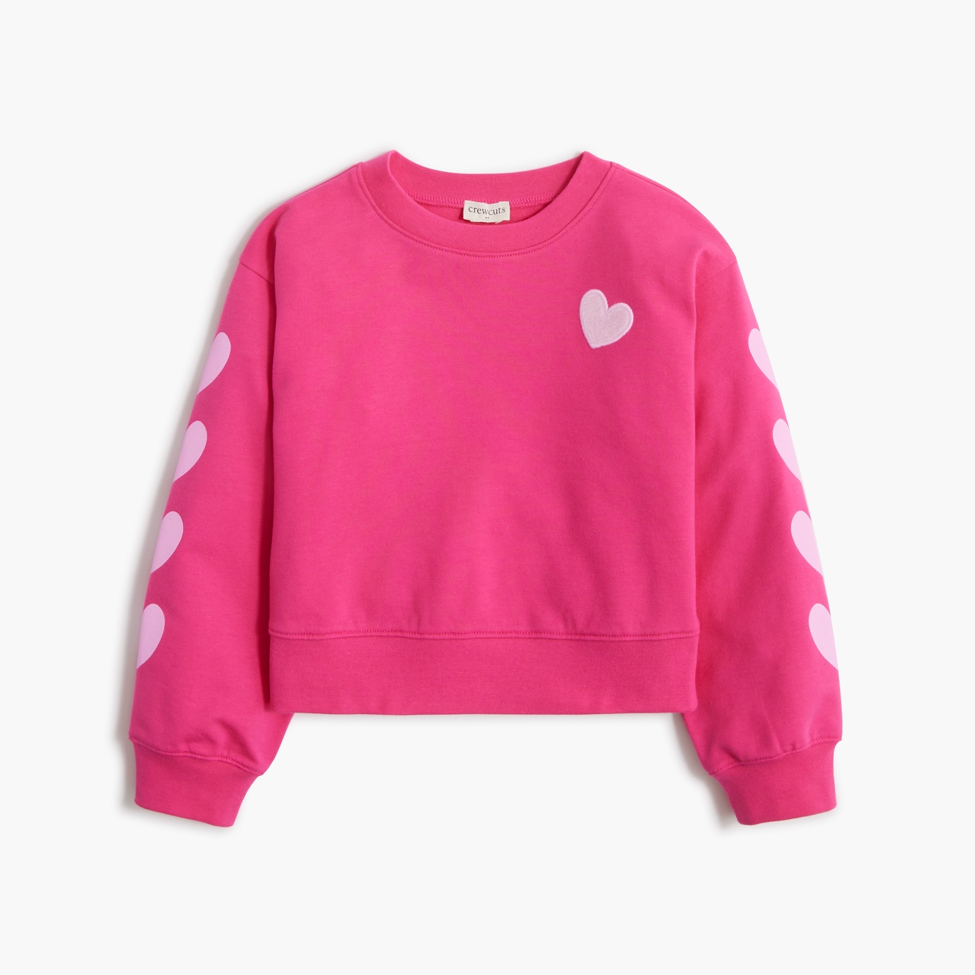 girls' heart-sleeve sweatshirt for girls