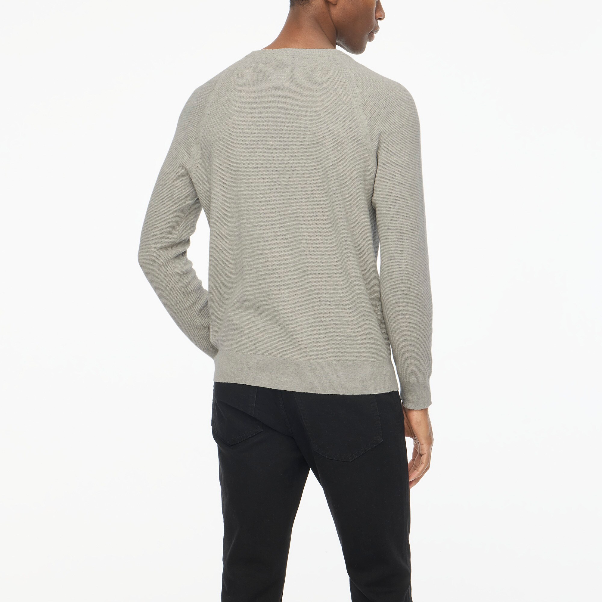 新作ウエア Factory: Cotton Seed-stitch Crewneck Sweater For Men トップス