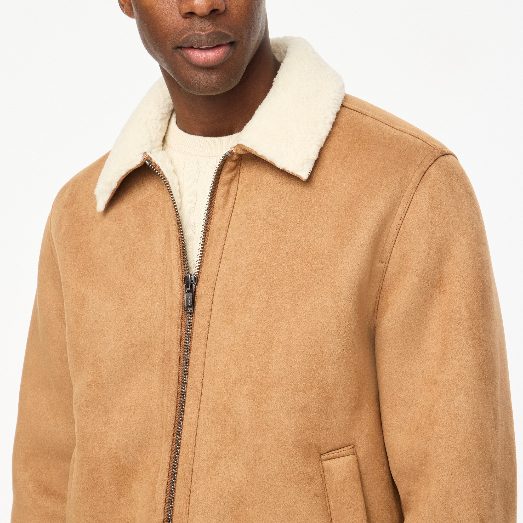 Sherpa bomber jacket
