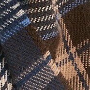 Plaid scarf NAVY BROWN MULTI factory: plaid scarf for men
