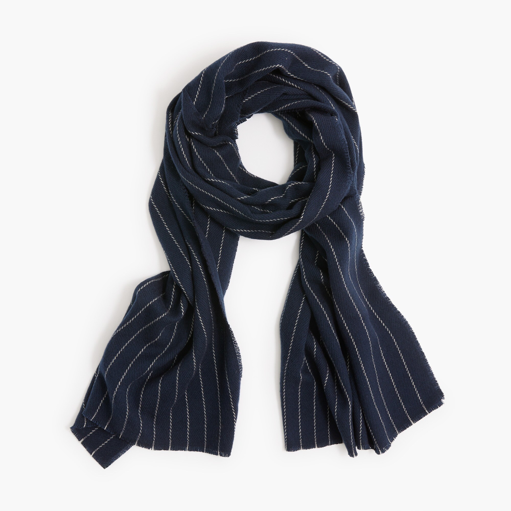 pinstripe scarf for men