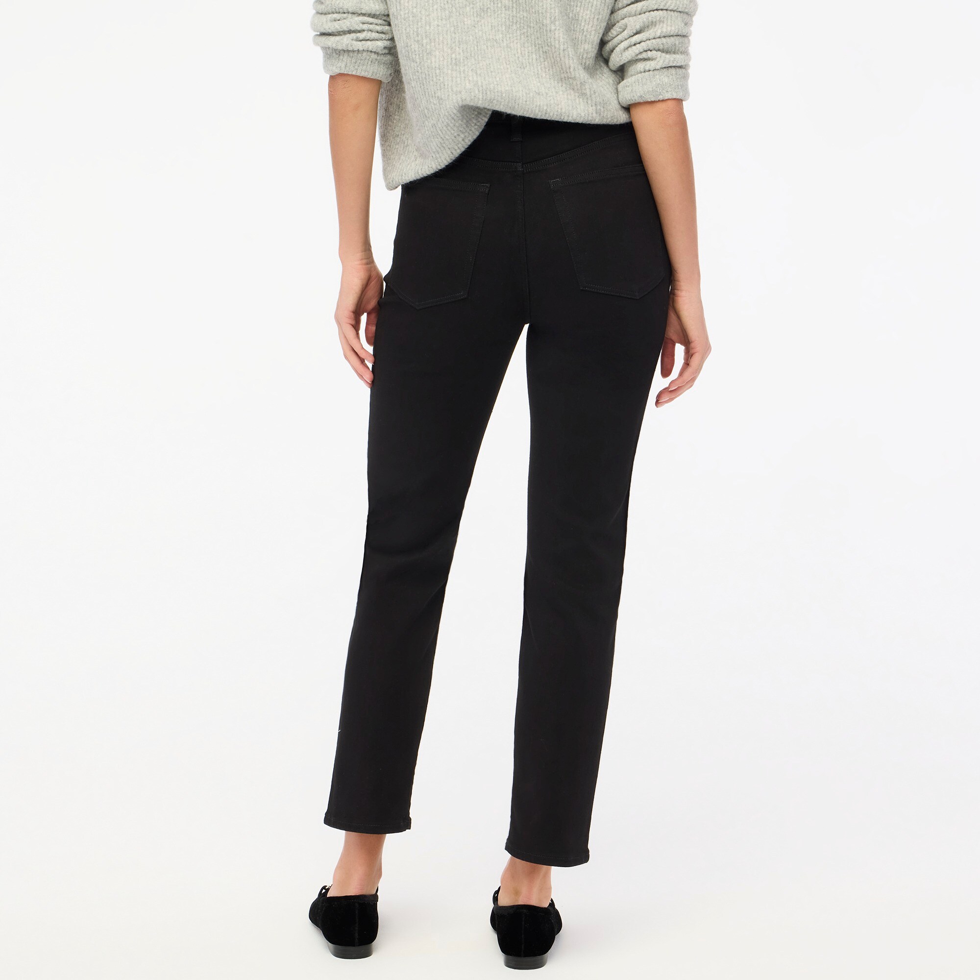 High-rise stovepipe jean in signature stretch+