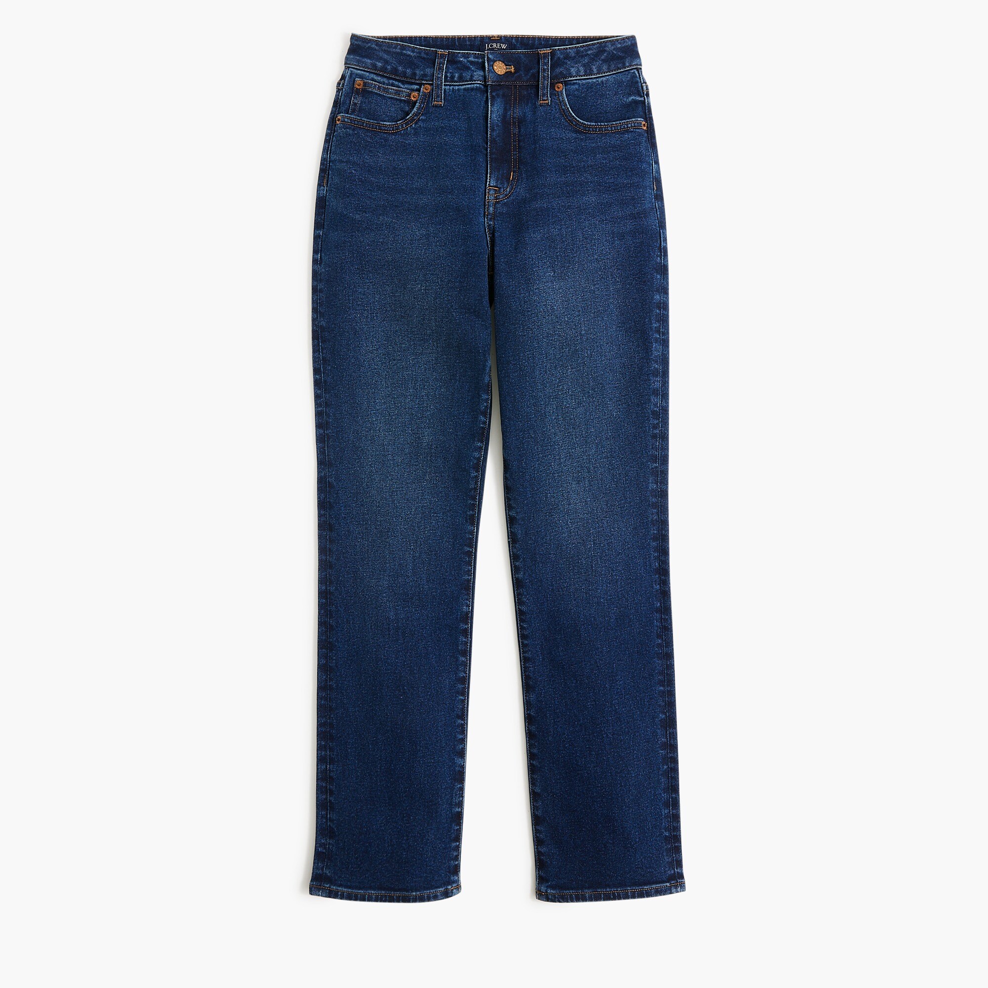 Petite curvy essential straight jean in all-day stretch
