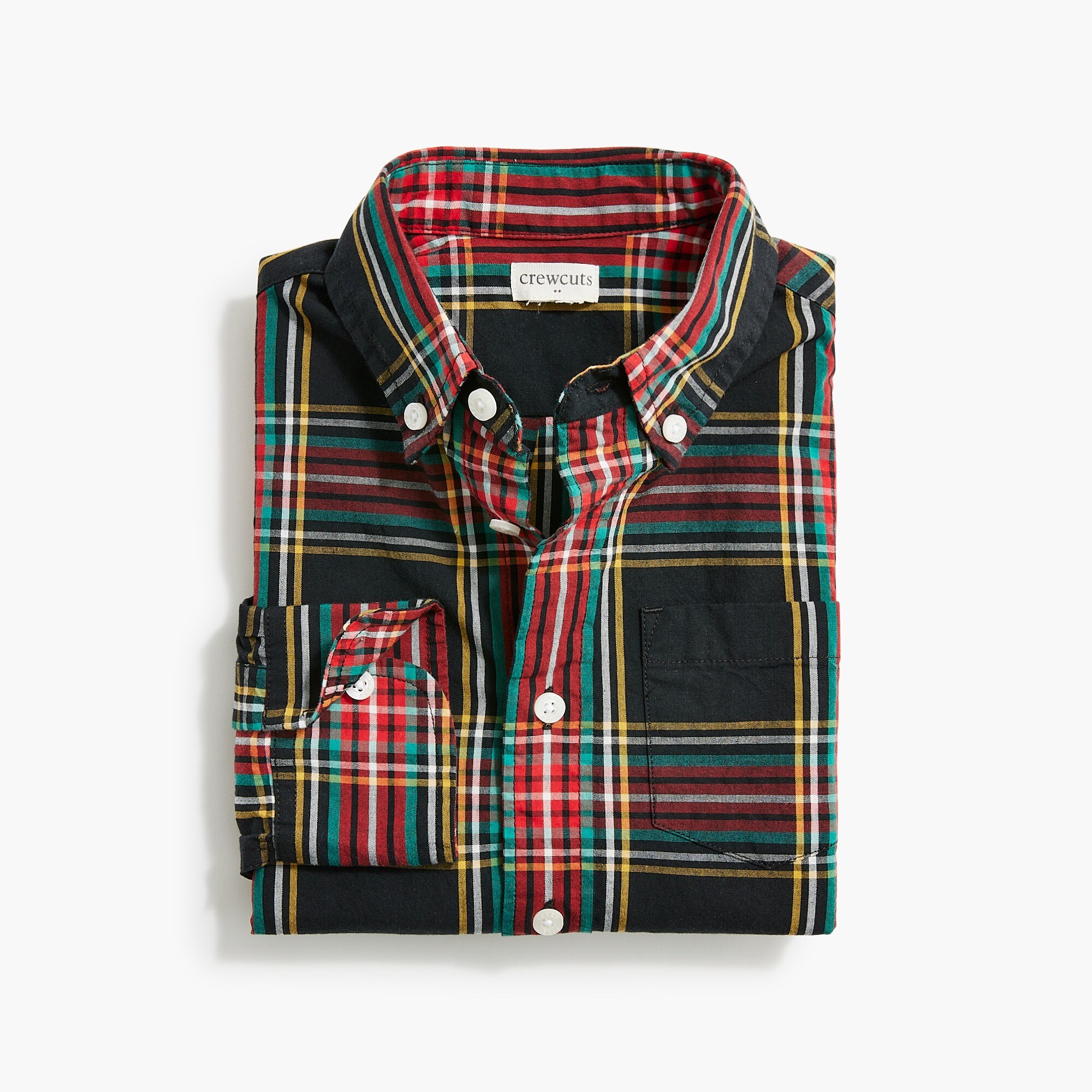 boys' button-down tartan shirt for boys