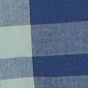Boys' long-sleeve washed plaid shirt BALTIC BLUE SCENIC AQUA 