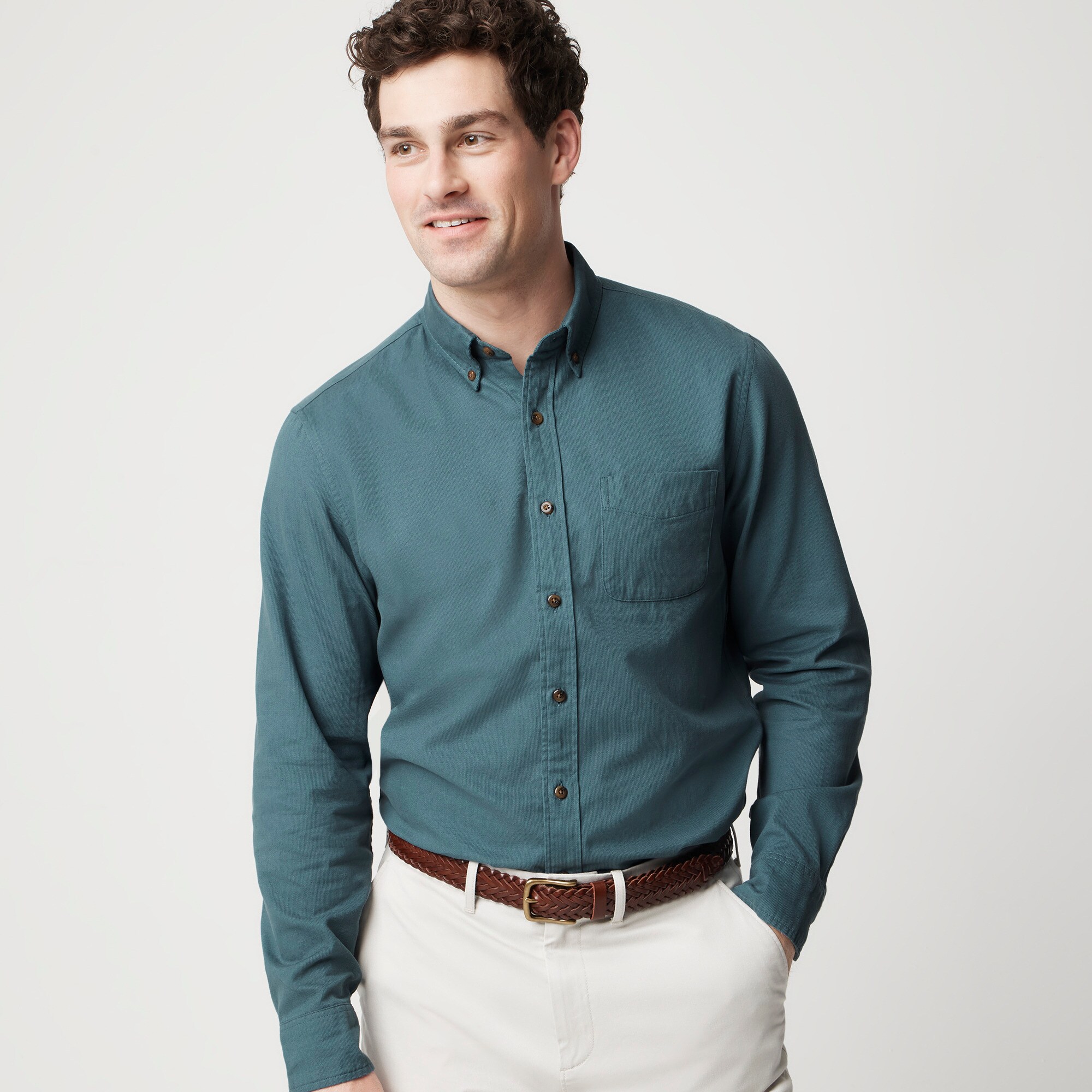  Textured corduroy shirt