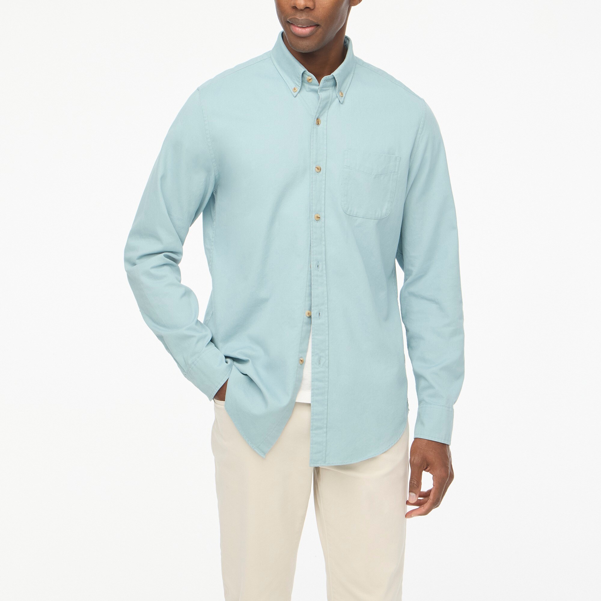  Textured corduroy shirt