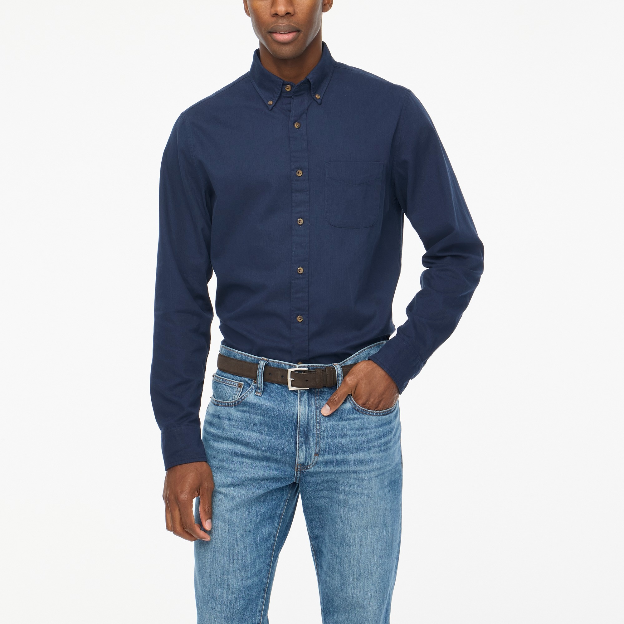 Textured corduroy shirt