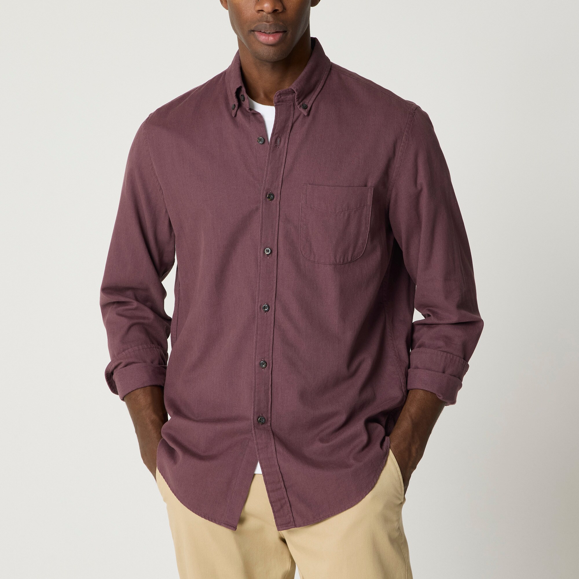  Textured corduroy shirt