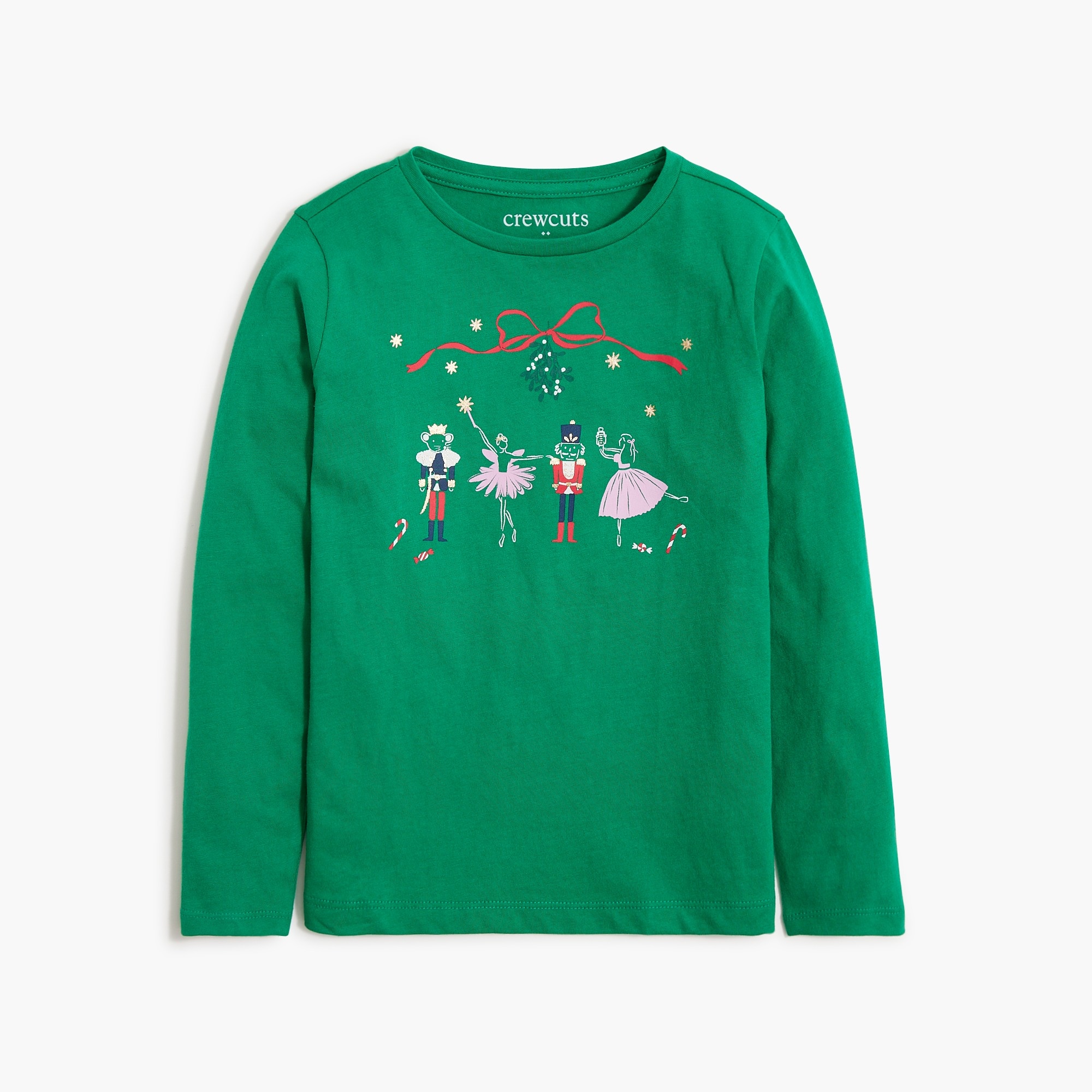 Girls' long-sleeve nutcracker ballet graphic tee