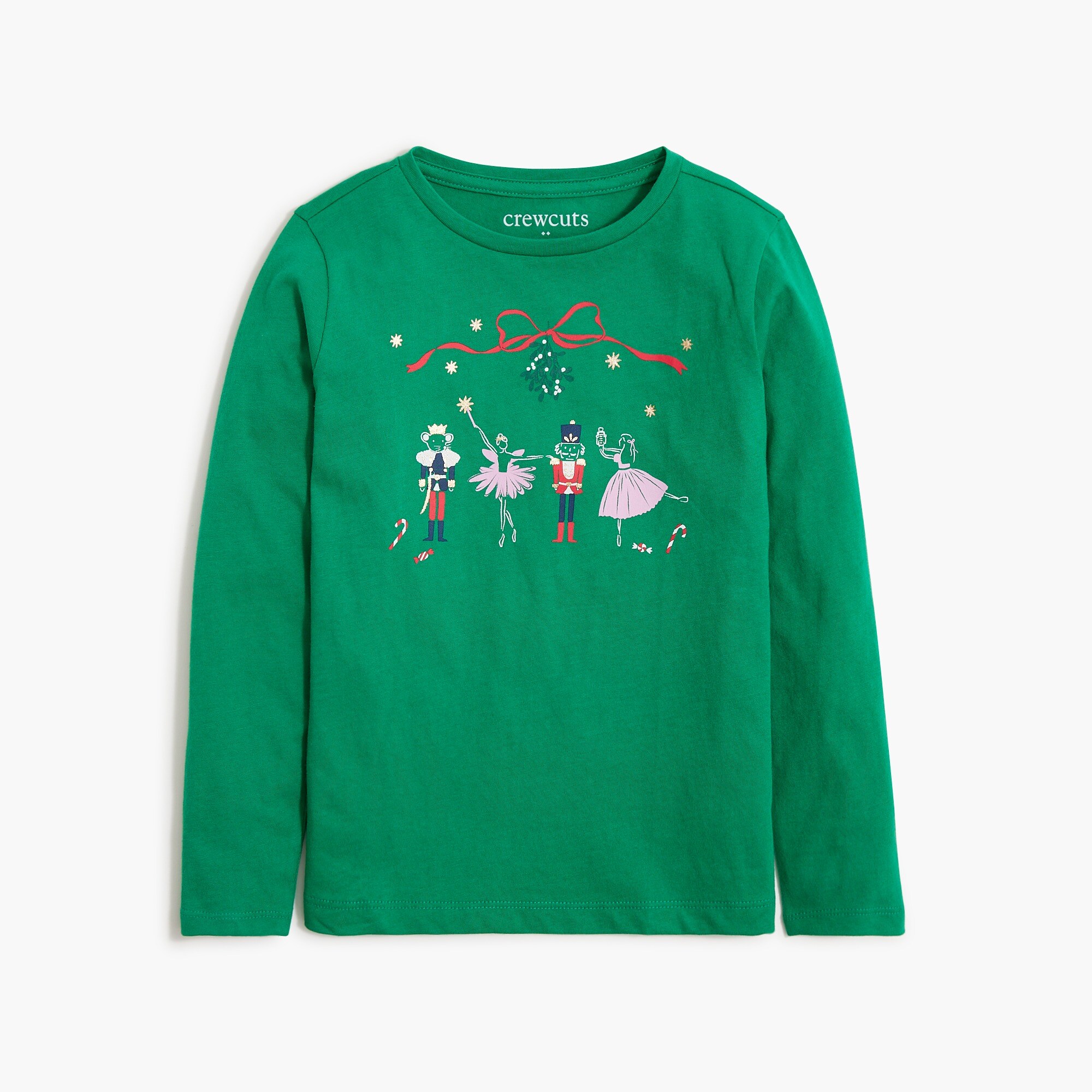 girls' long-sleeve nutcracker ballet graphic tee for girls