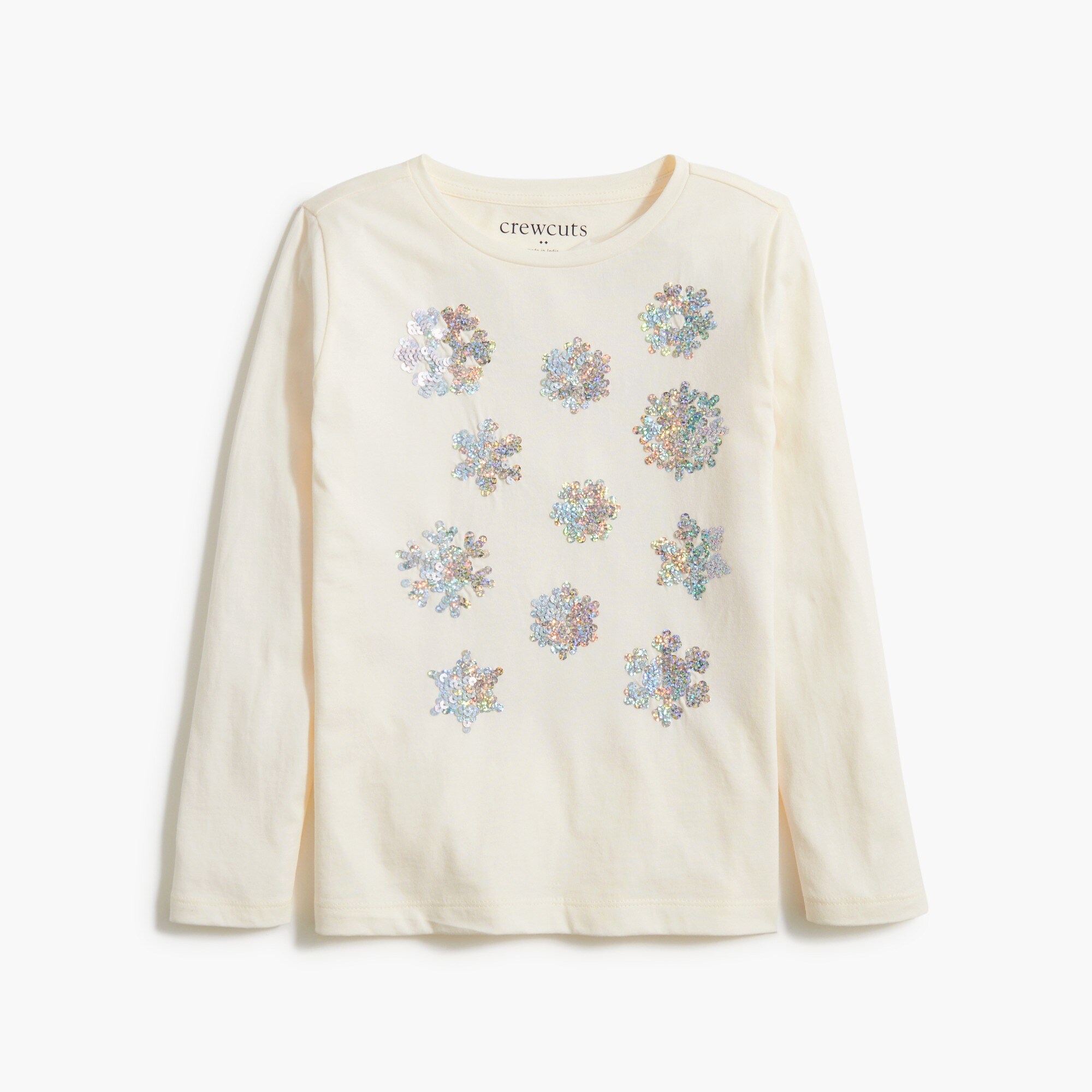 girls' long-sleeve sequin graphic tee for girls