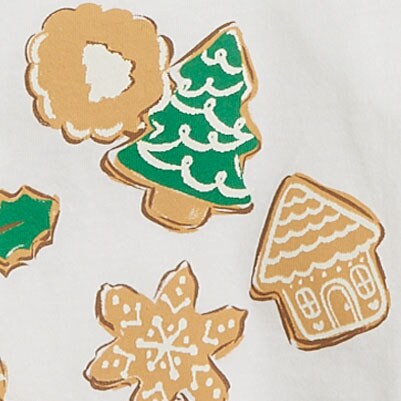 Girls' long-sleeve Christmas cookie graphic tee FESTIVE COOKIES GRAPHIC factory: girls' long-sleeve christmas cookie graphic tee for girls