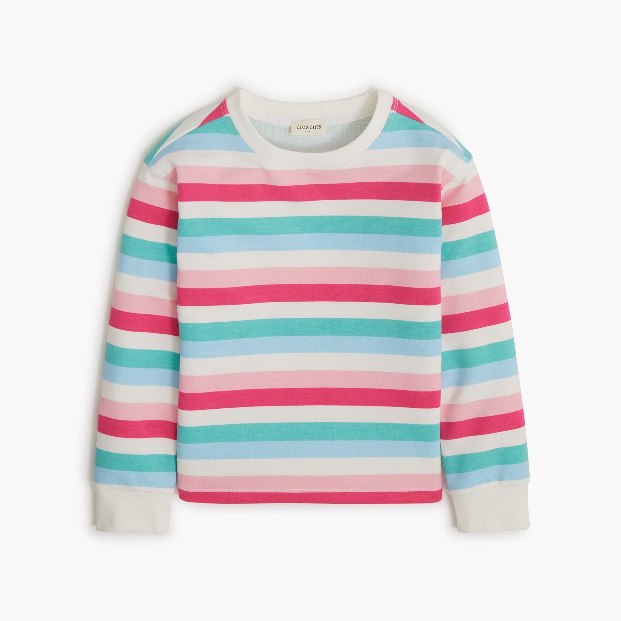 Girls' striped sweatshirt