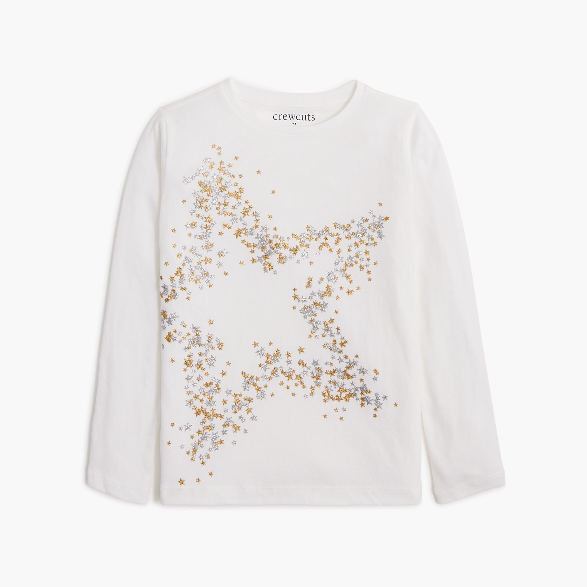 エックスガール] トレーナー GLITTER SWEAT CREW NECK 蒔い TOP