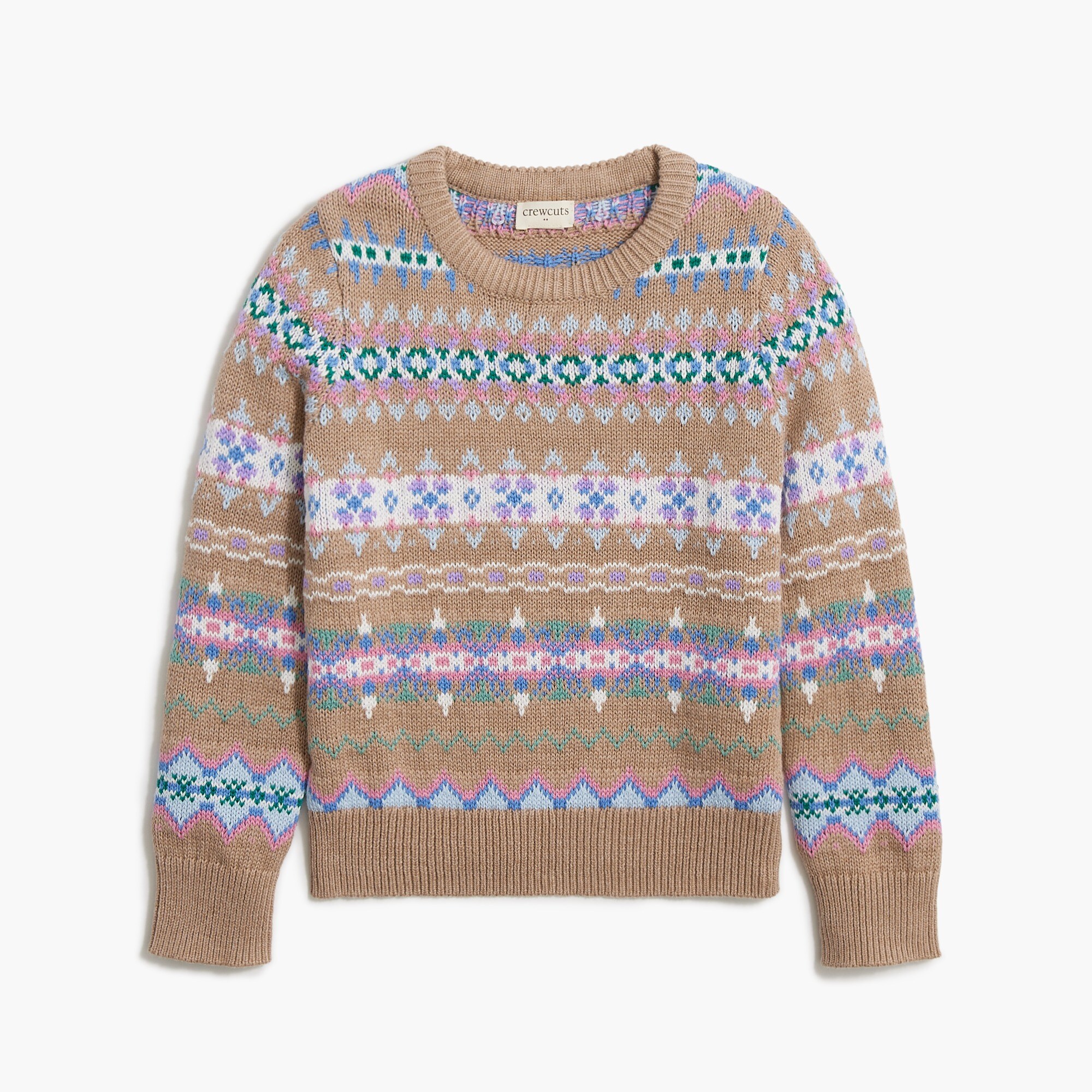 Girls' Fair isle sweater