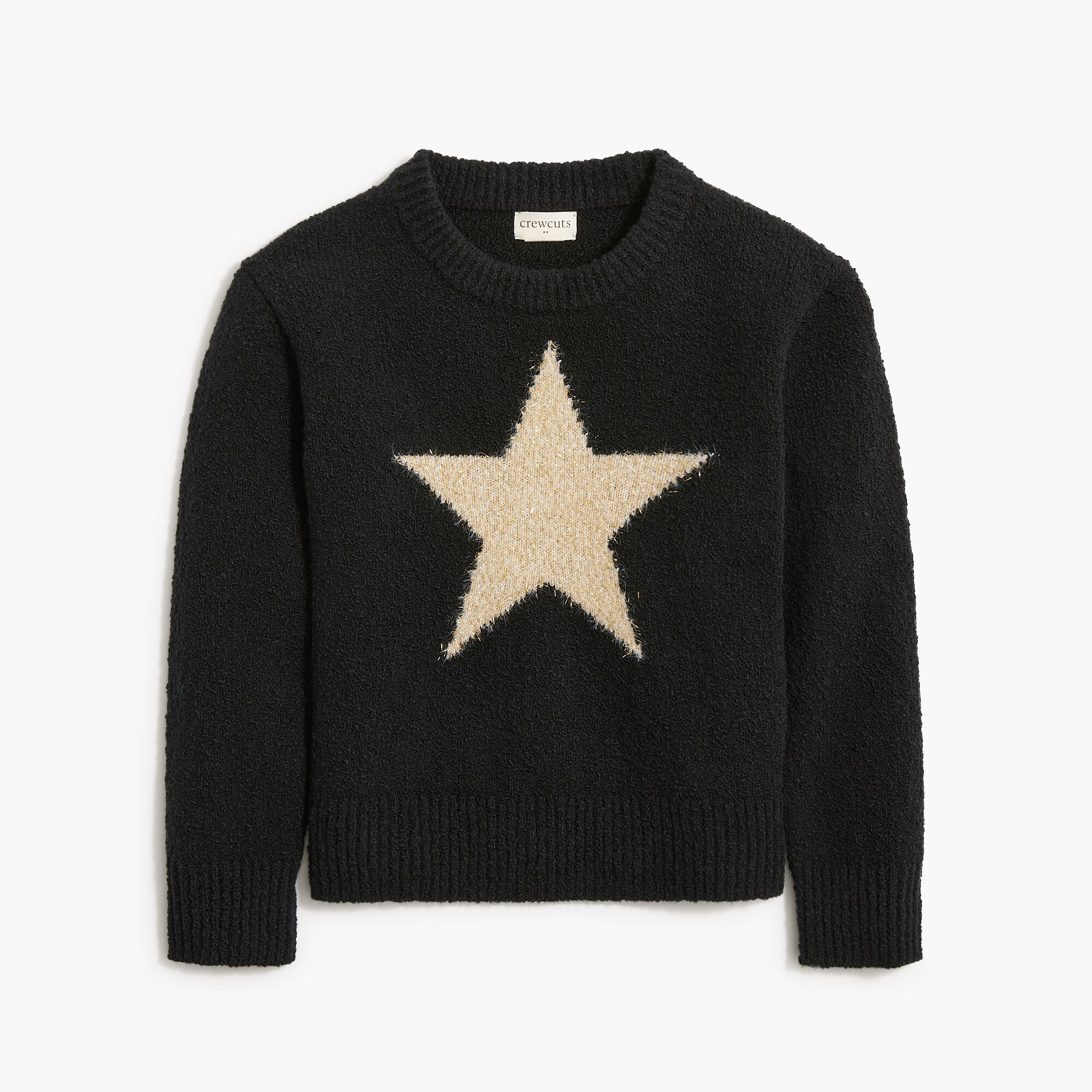  Girls' metallic star sweater