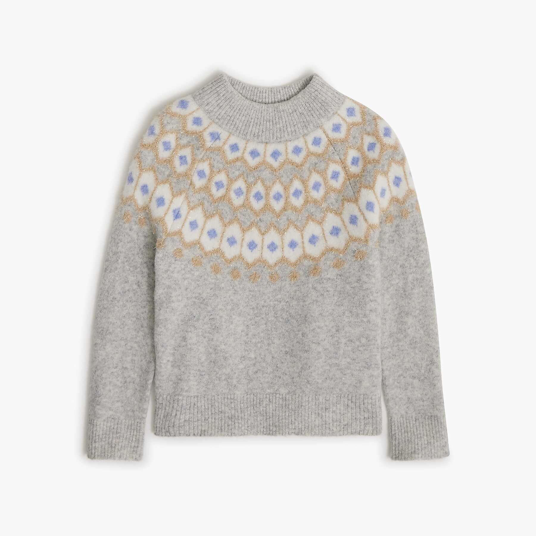 Girls' Fair Isle sweater in extra-soft yarn