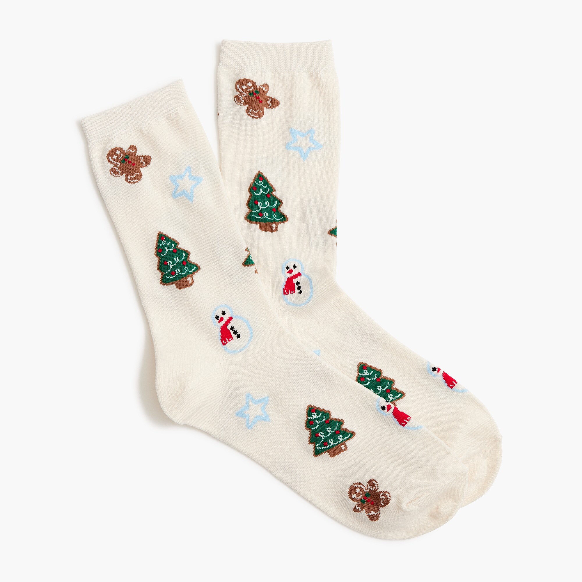 Holiday cookie trouser socks
