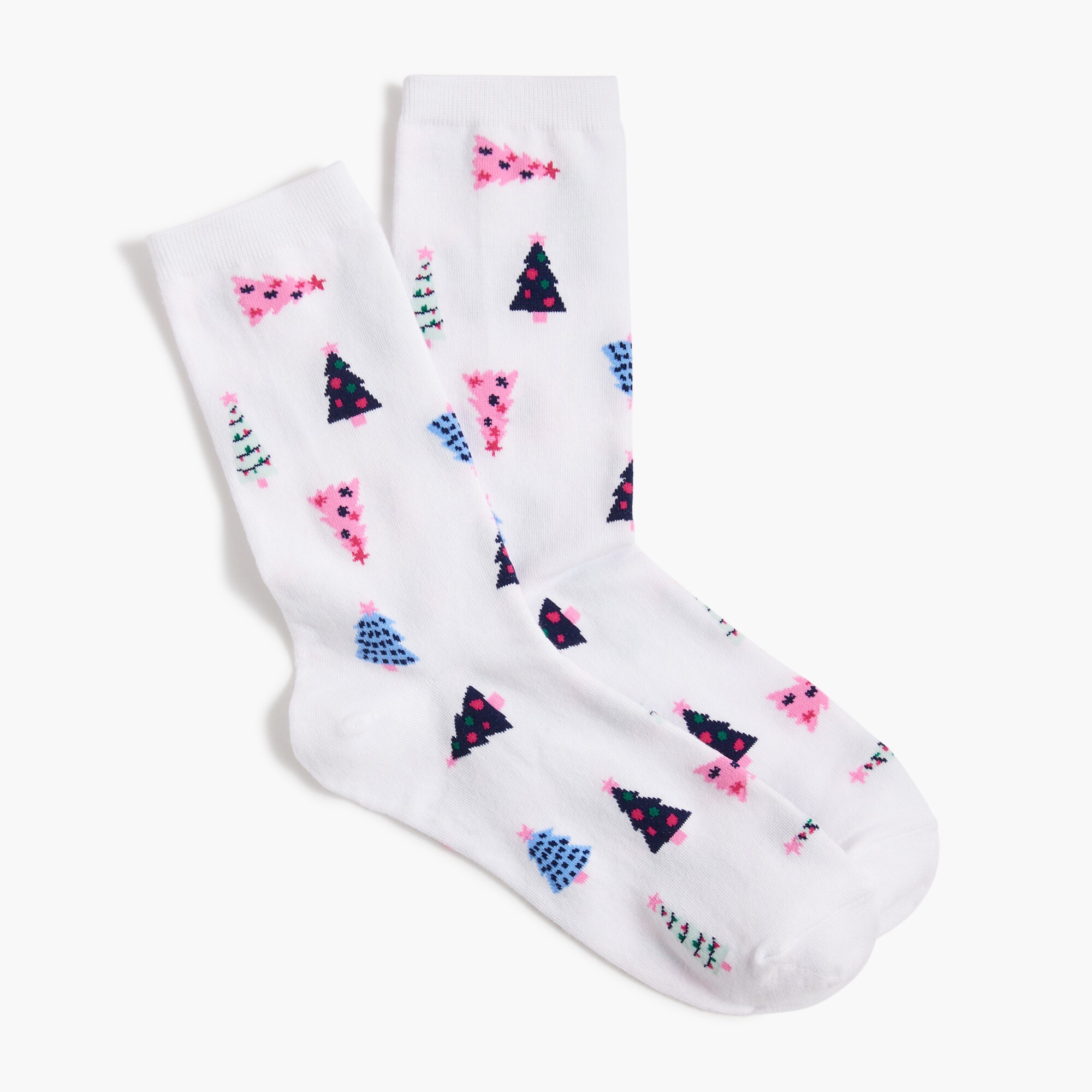 Holiday trees trouser socks