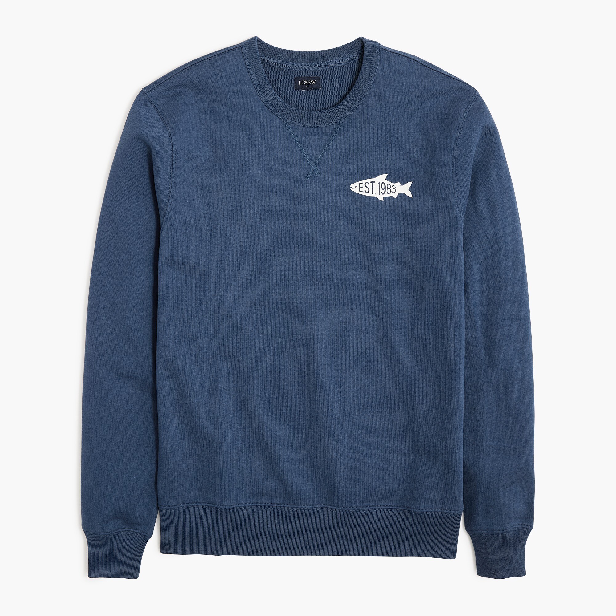 cotton 1983 fish sweatshirt for men
