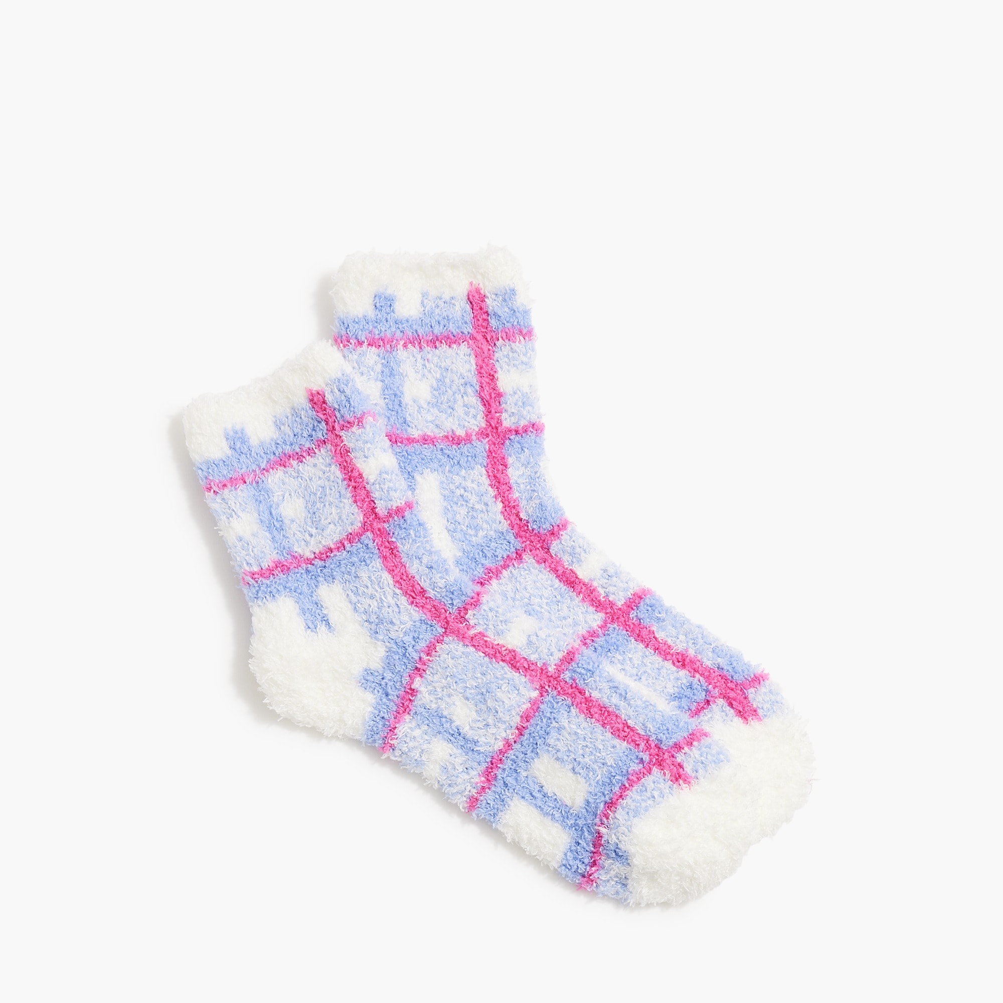 Plaid cozy socks