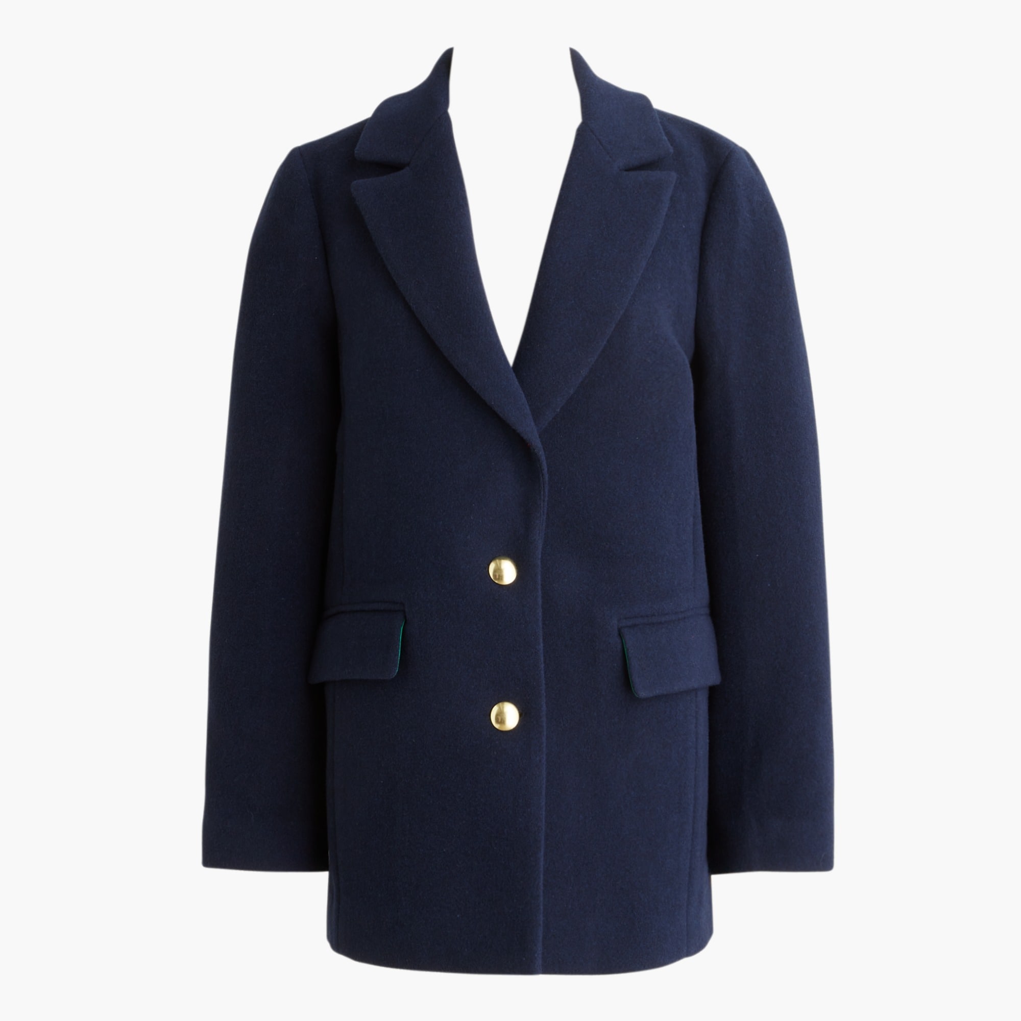 Wool-blend blazer-coat