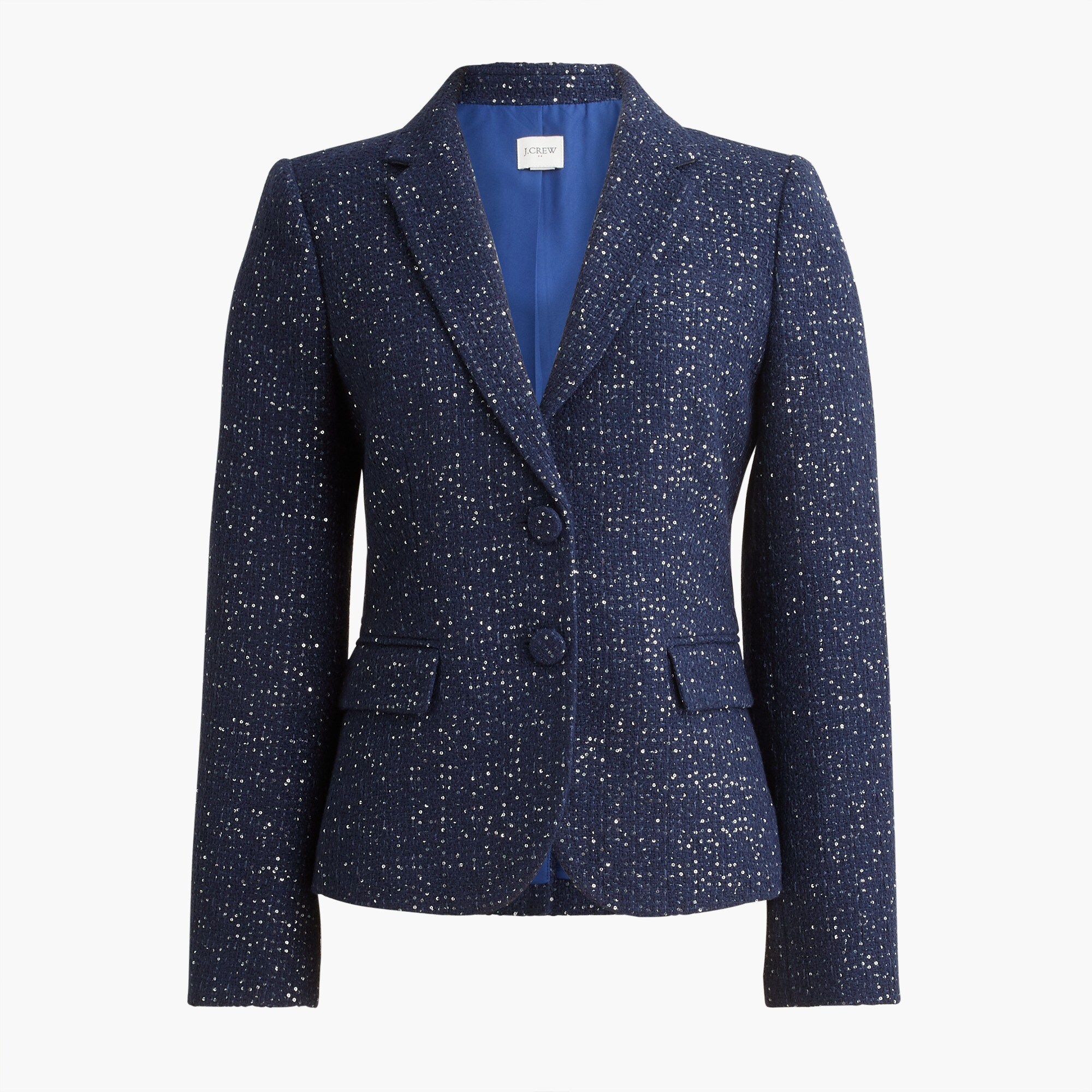sequin tweed schoolboy blazer for women
