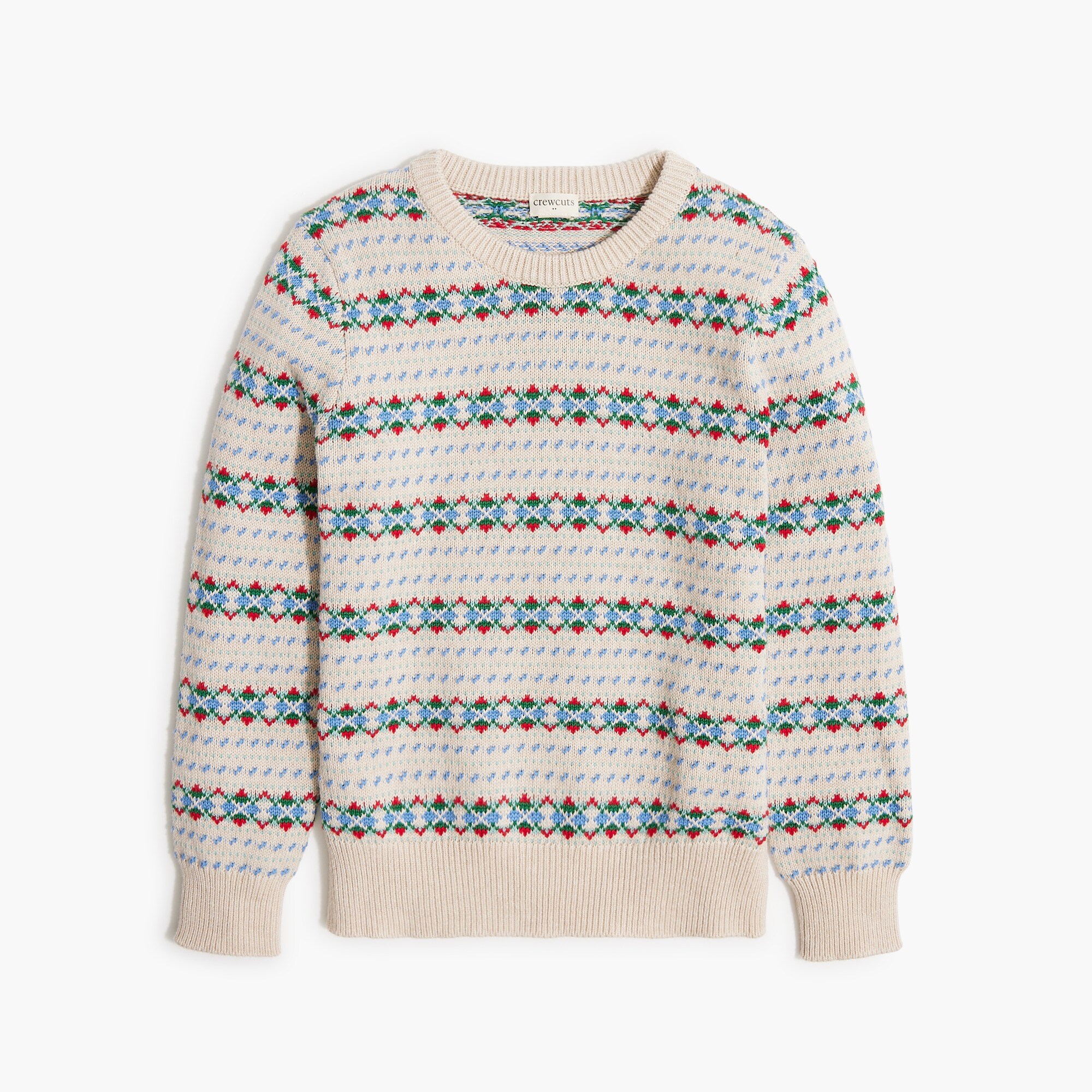 boys' fair isle argyle sweater for boys