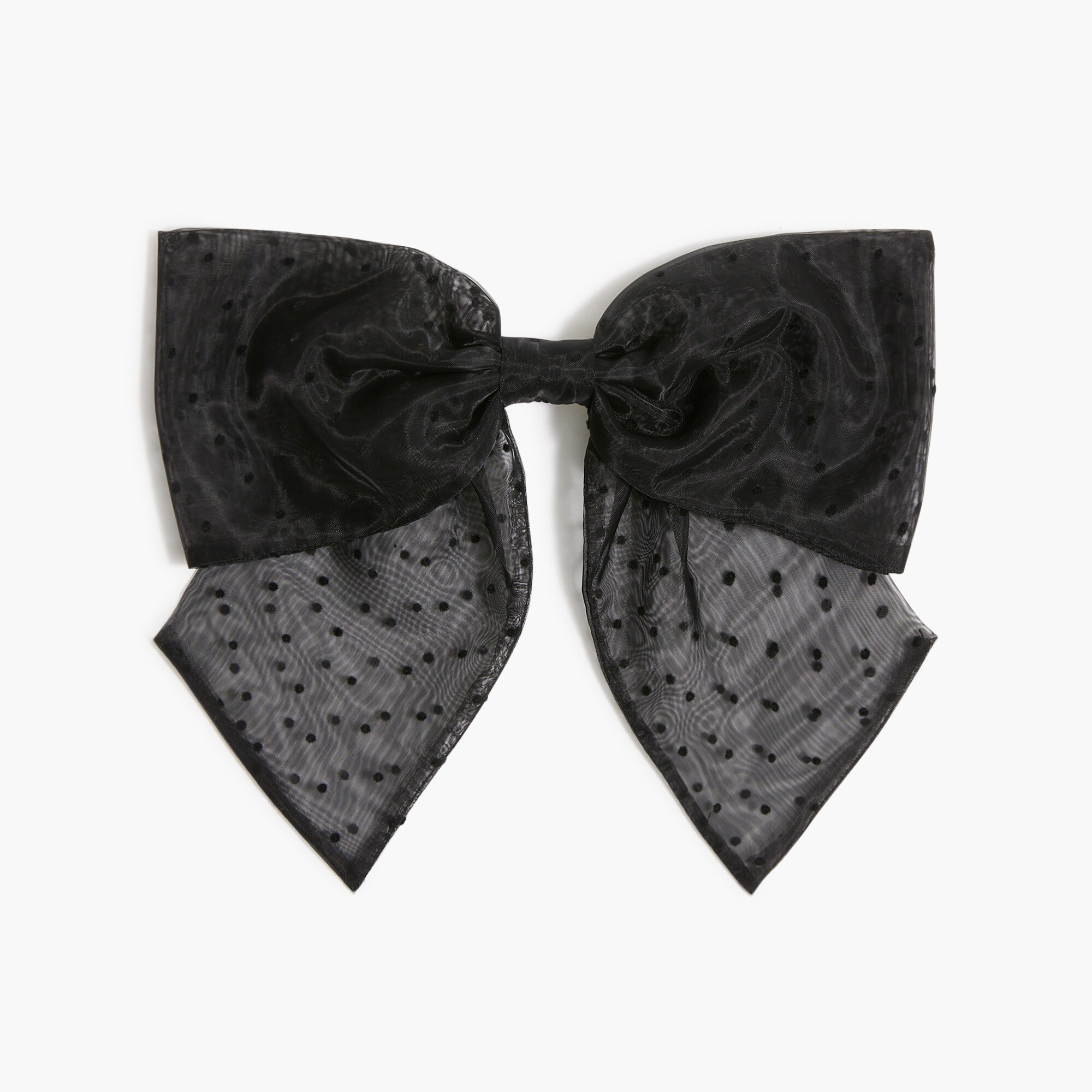Tulle Swiss-dot bow barrette
