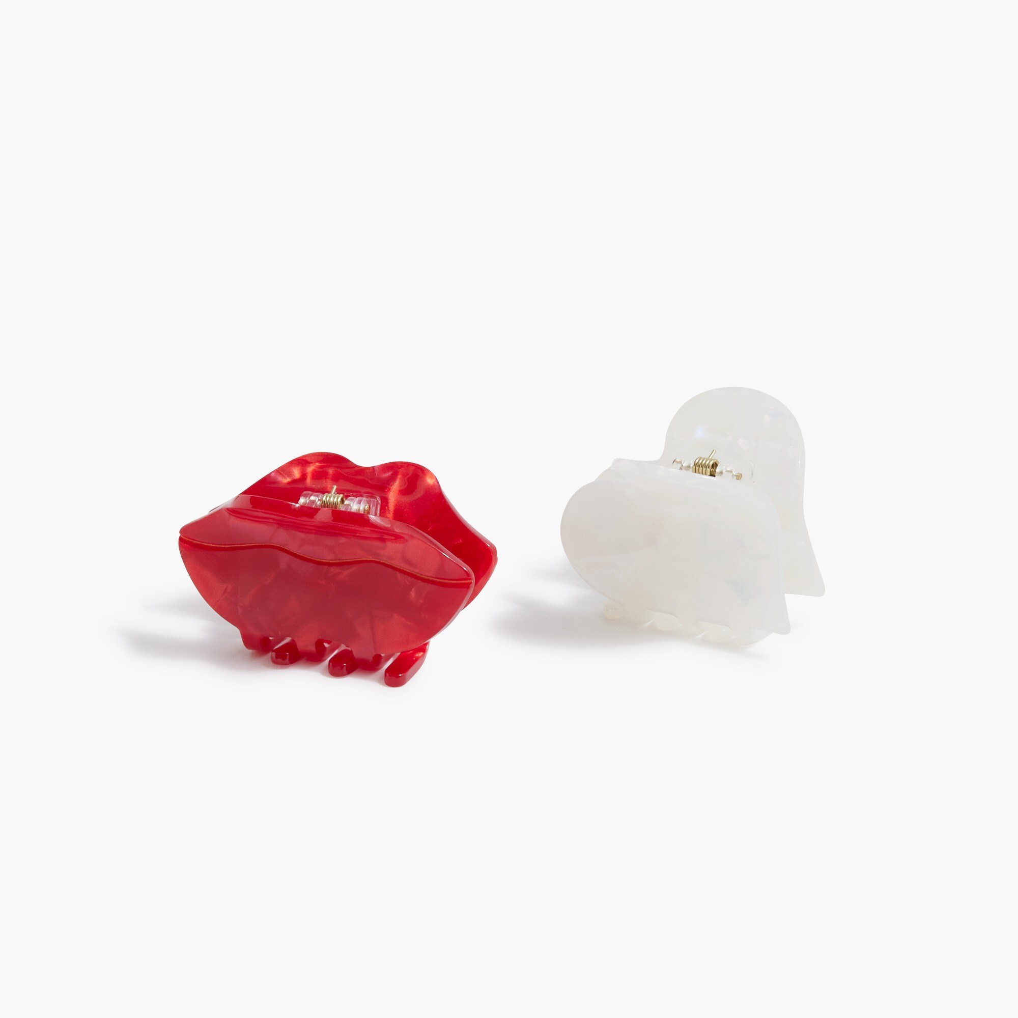 Mini heart and lip clip set
