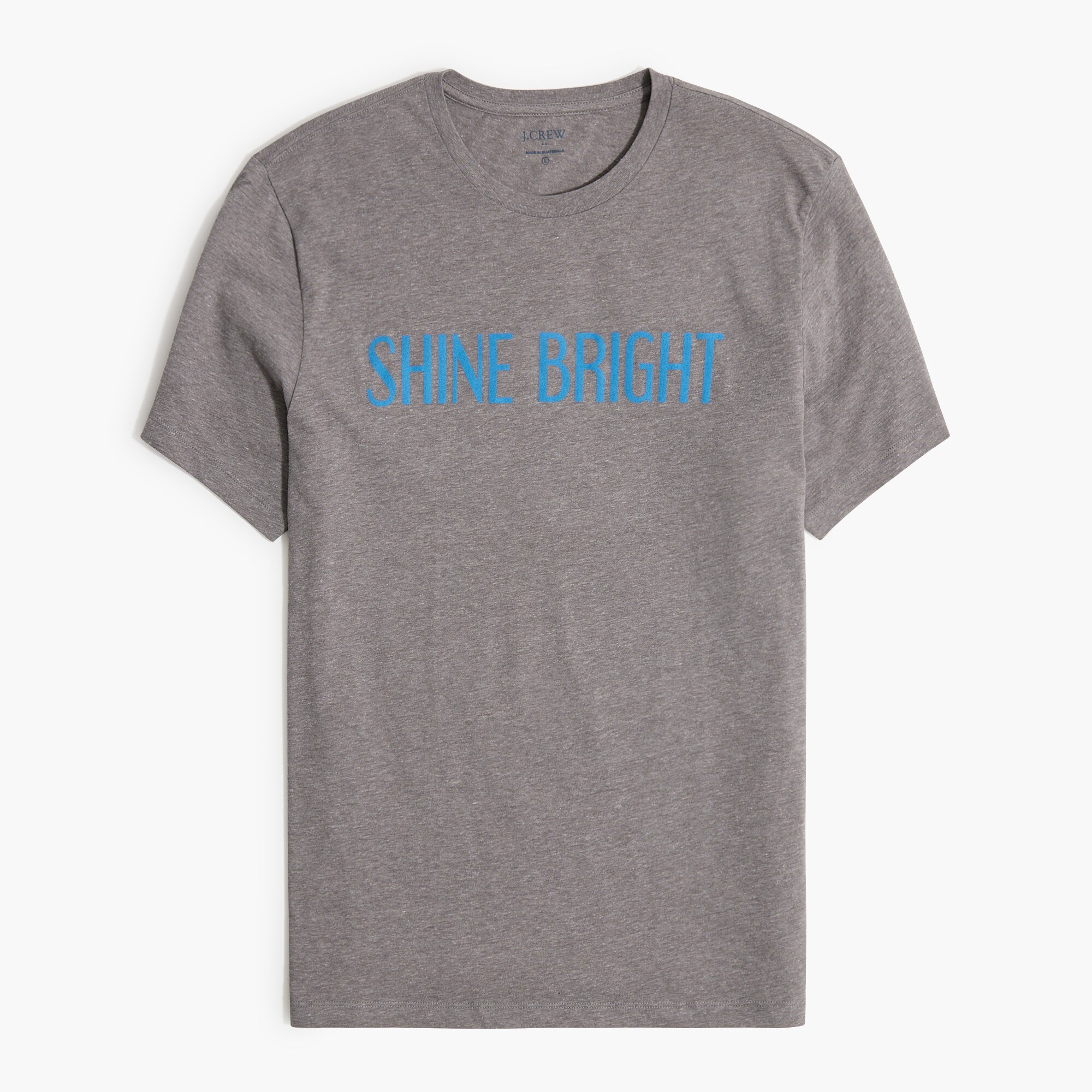 "shine bright" graphic tee for men