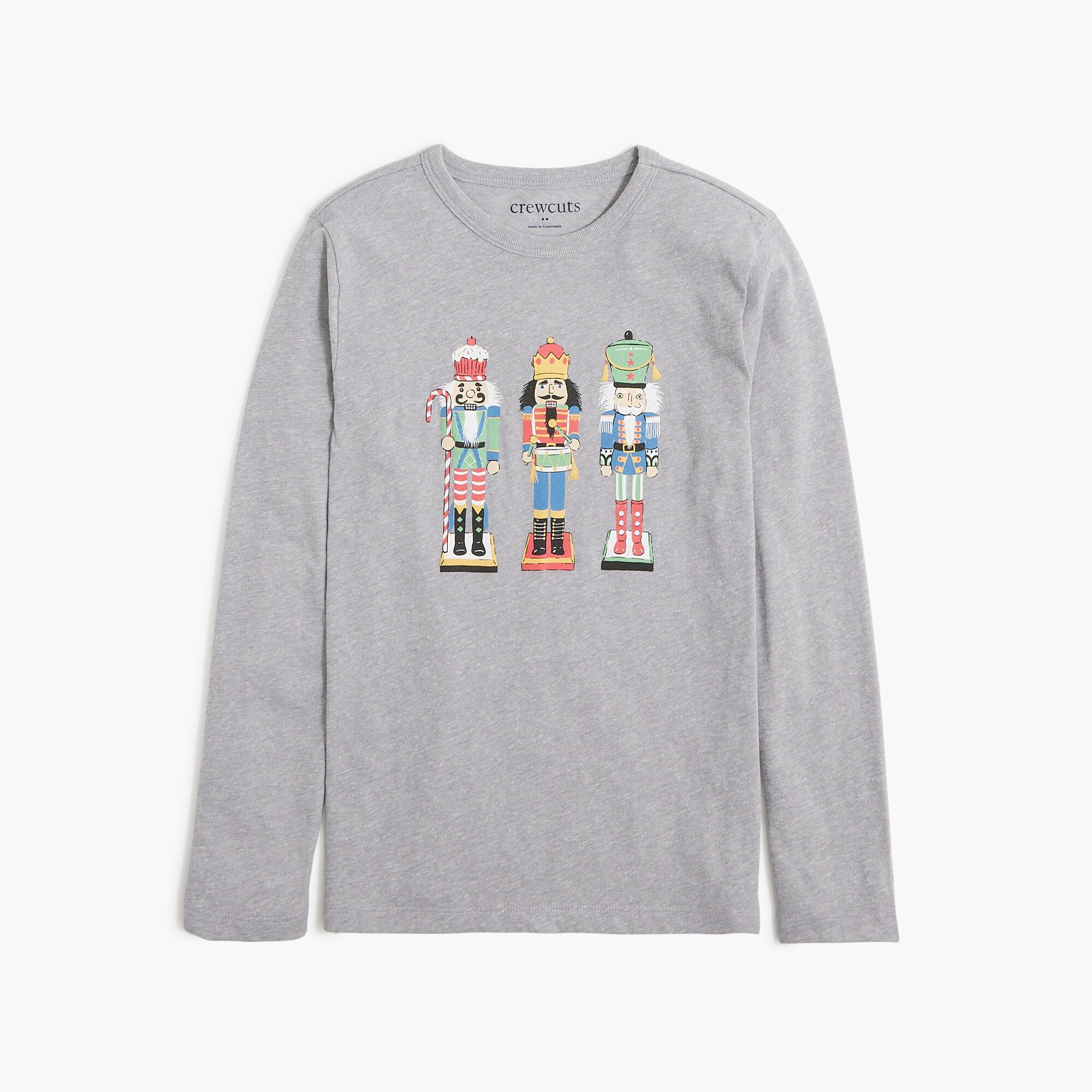 Boys' long-sleeve candy cane graphic tee