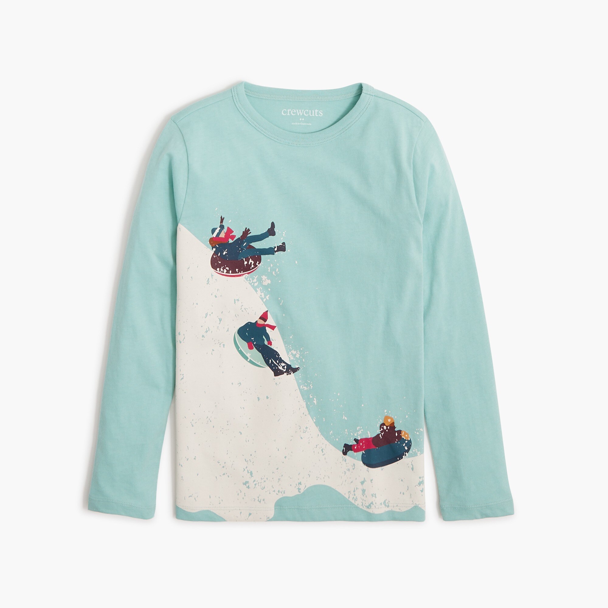 boys' long-sleeve sledding graphic tee for boys