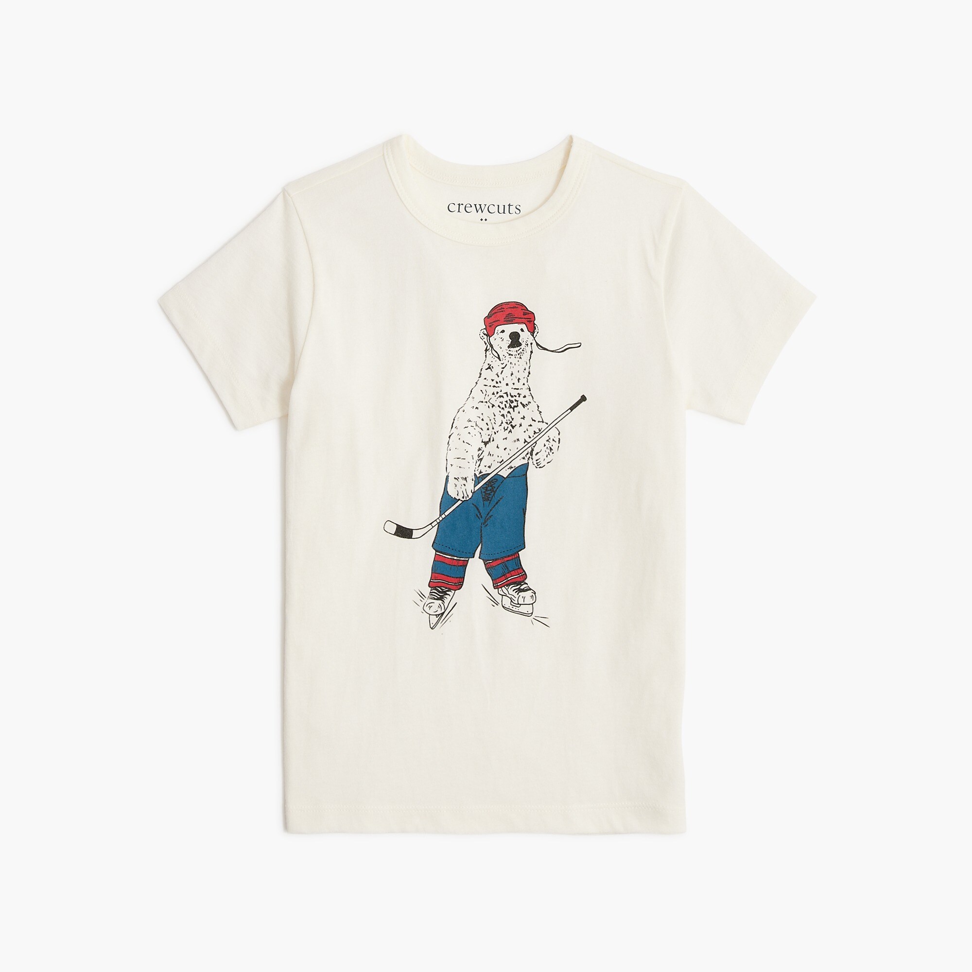 boys' hockey polar bear graphic tee for boys