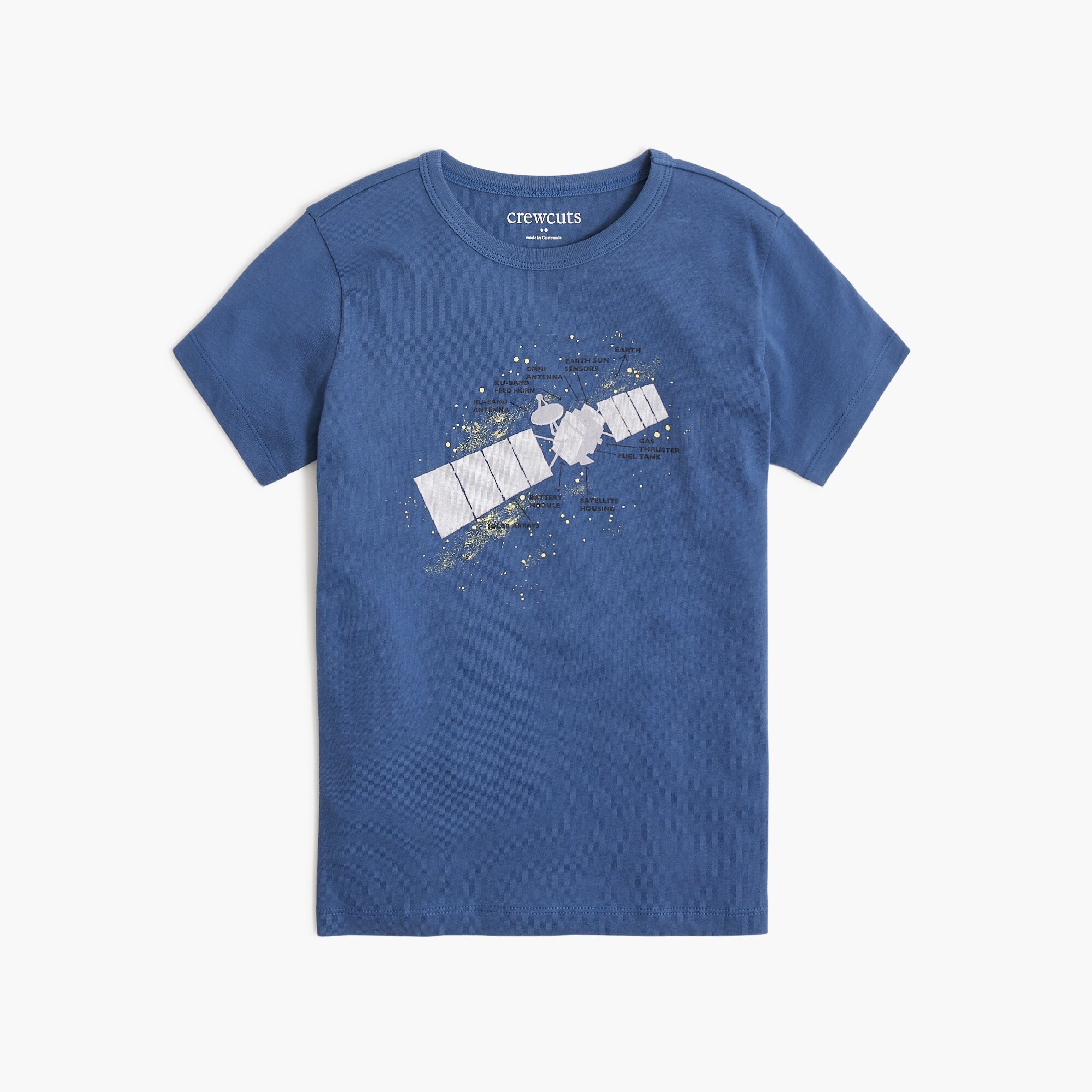 boys' space satellite graphic tee for boys