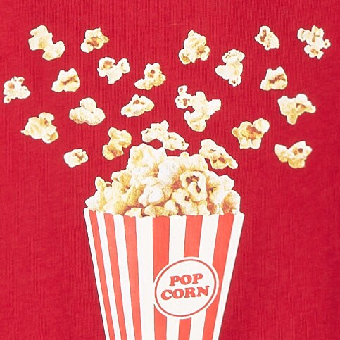 Boys' movie theater popcorn graphic tee MOROCAN RED factory: boys' movie theater popcorn graphic tee for boys