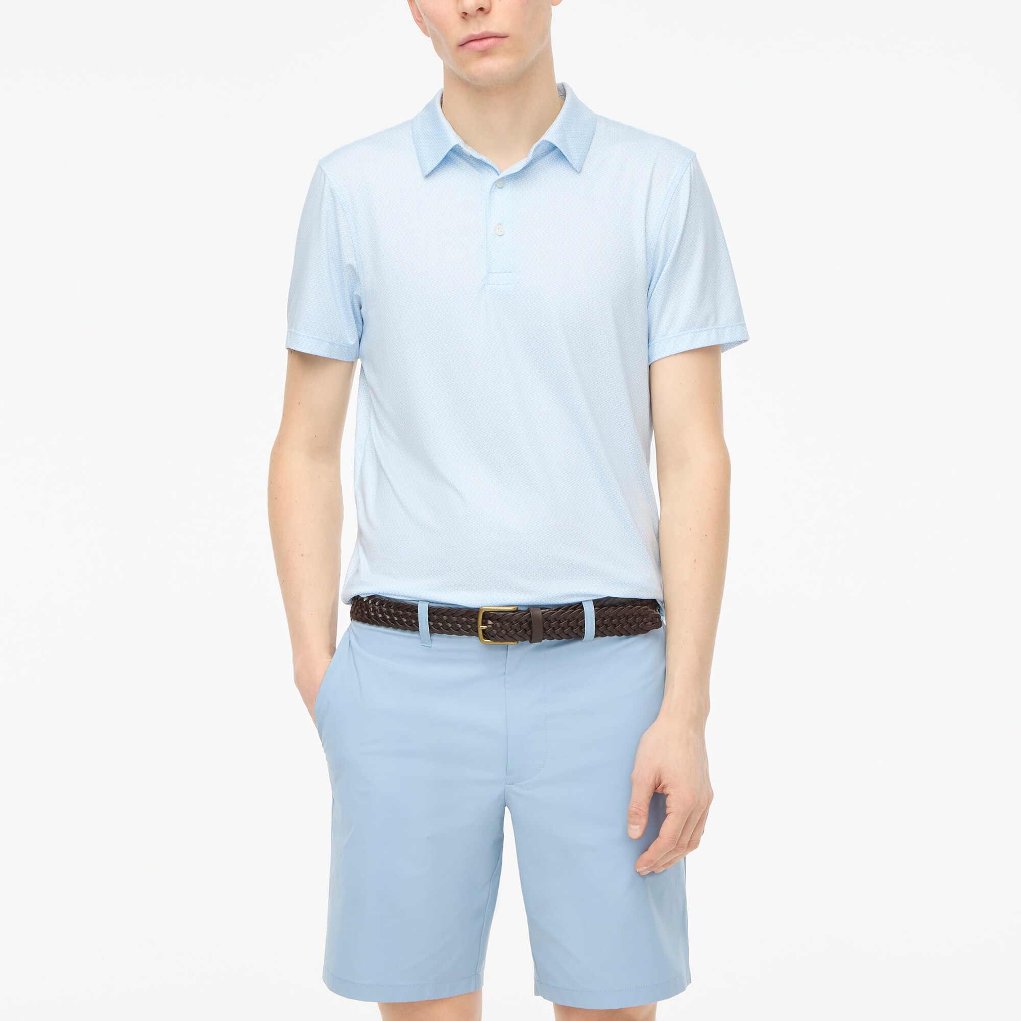 mens Printed performance polo shirt