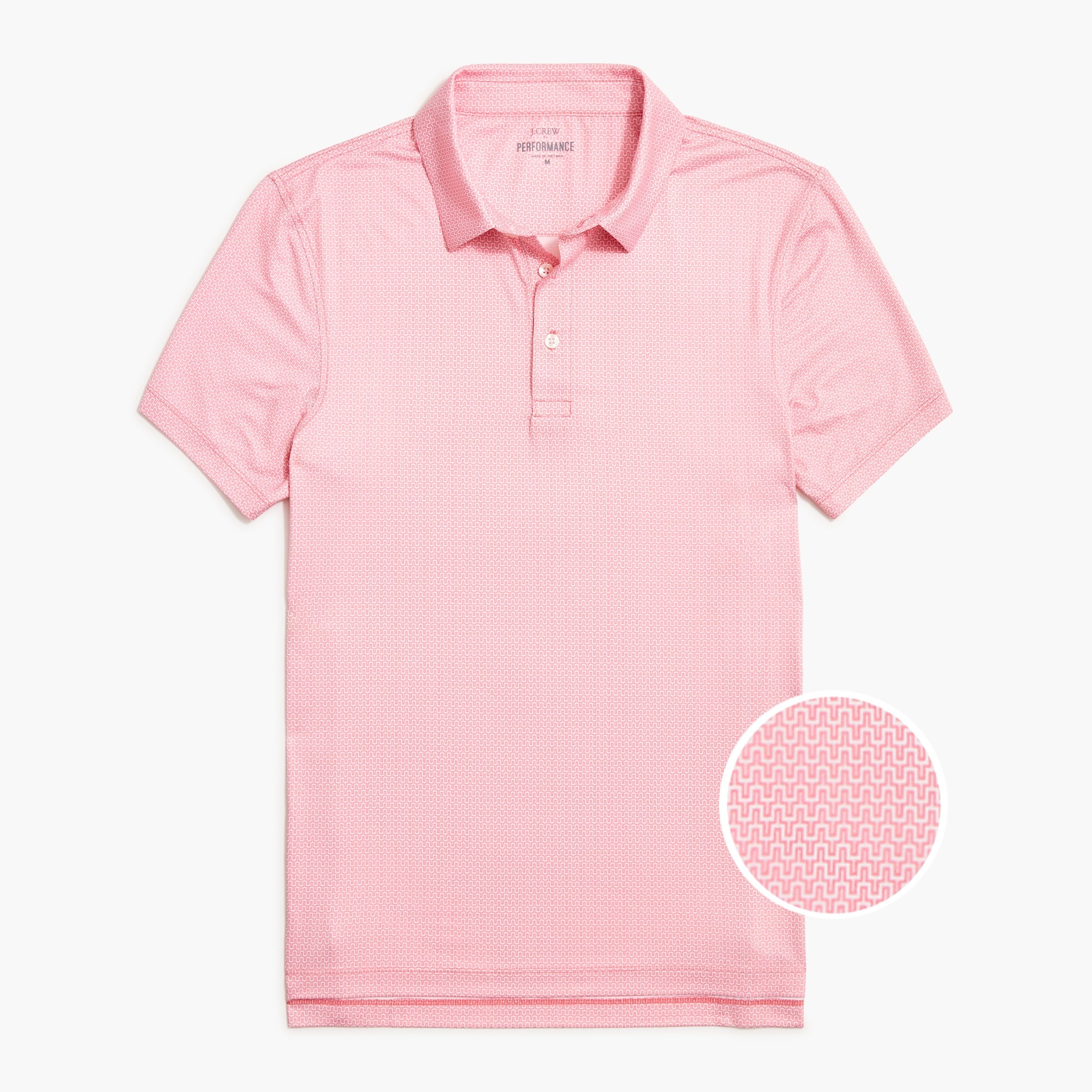 Printed performance polo shirt
